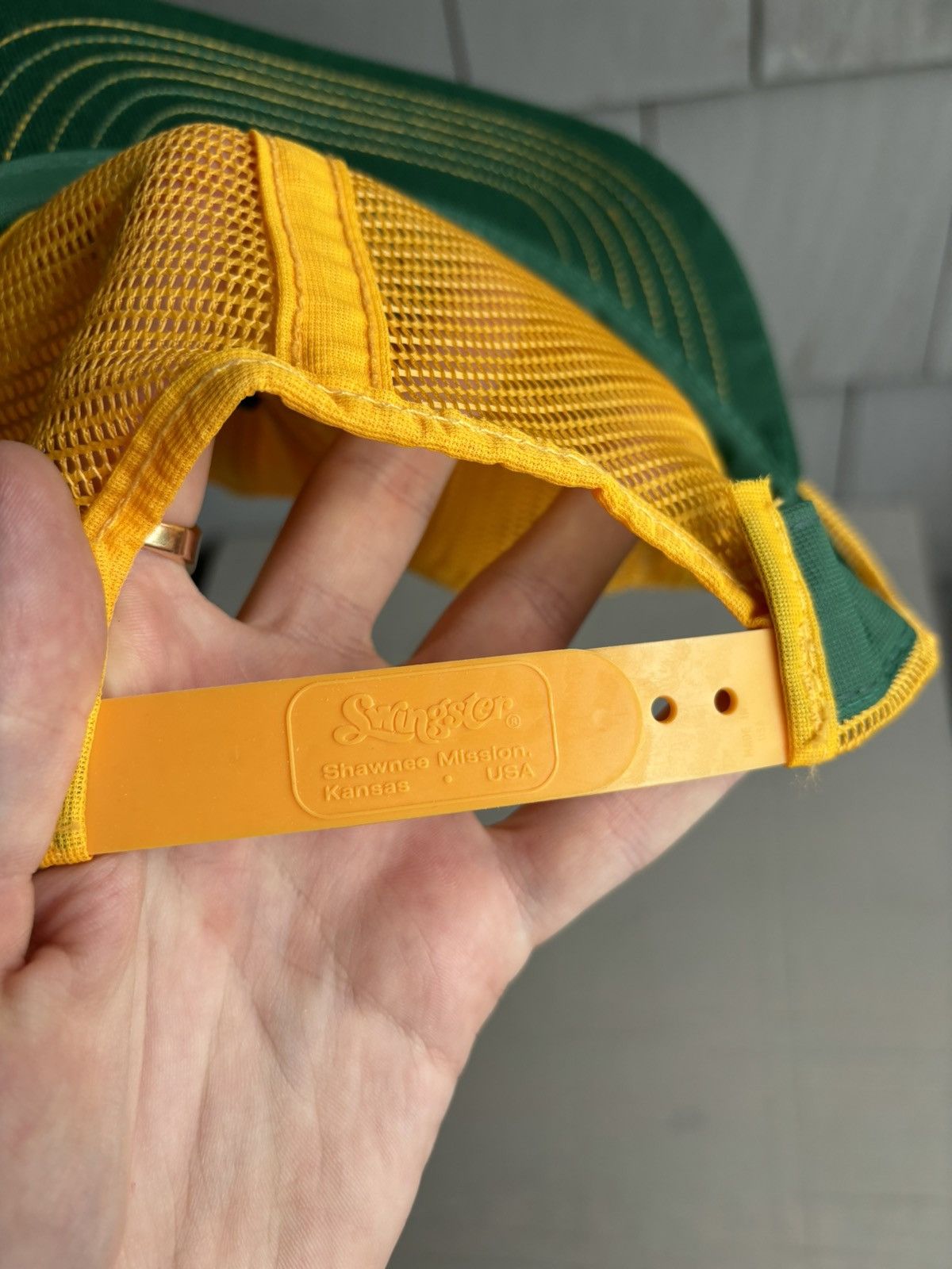 Vintage 1980s Monsanto GMO Delkab Genetics Vintage Trucker Hat Mesh Size ONE SIZE - 6 Thumbnail