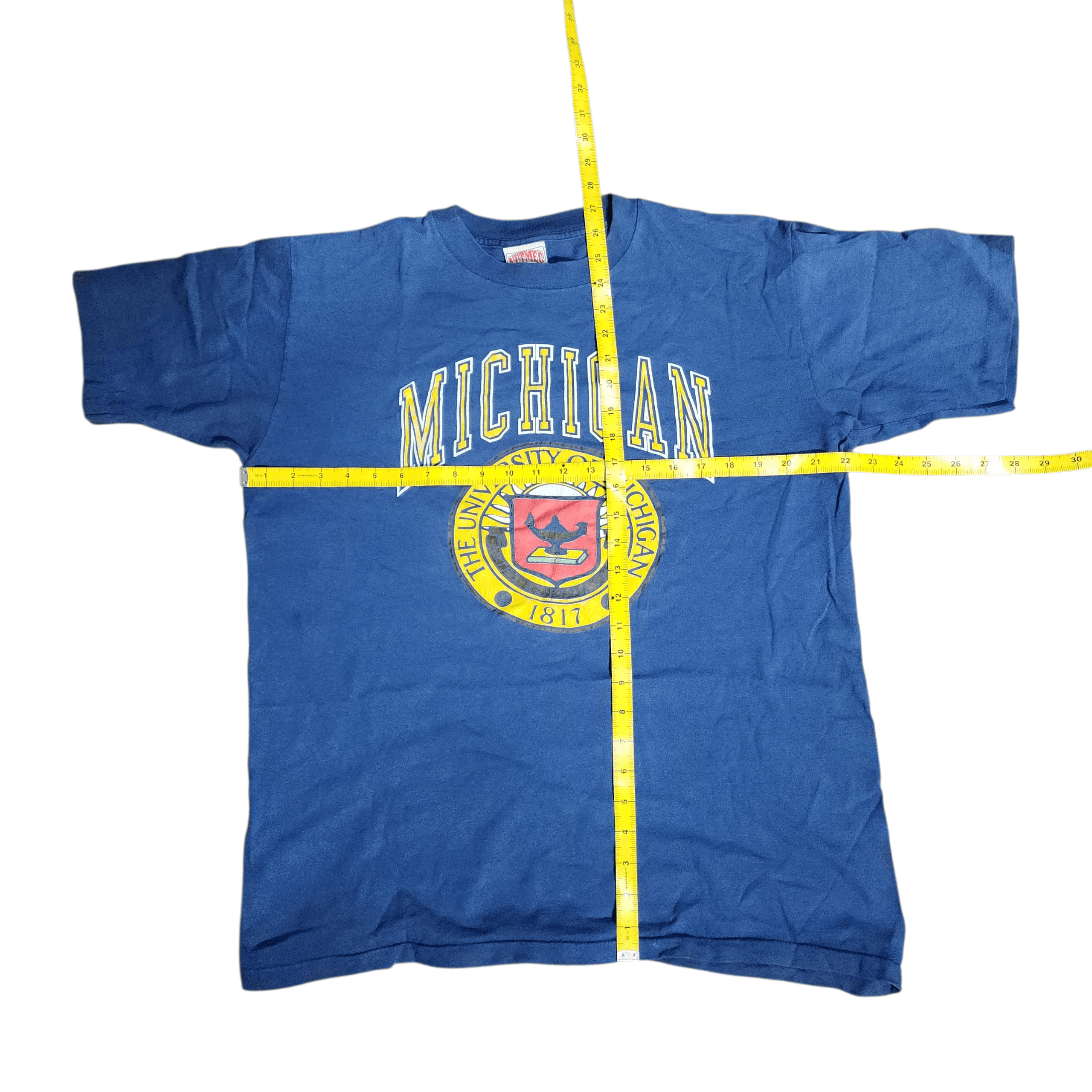 Vintage Rare Vintage 90s University of Michigan Shirts Nutmeg Tees Size US XL / EU 56 / 4 - 6 Thumbnail