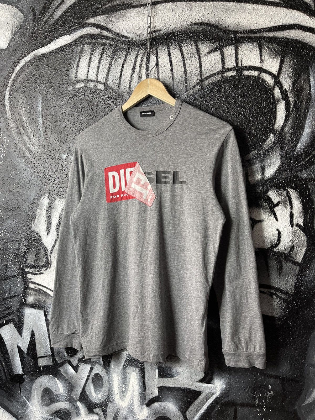 Designer × Diesel Diesel Box Logo Longsleeve Woman’s Size M Size M / US 6-8 / IT 42-44 - 1 Thumbnail
