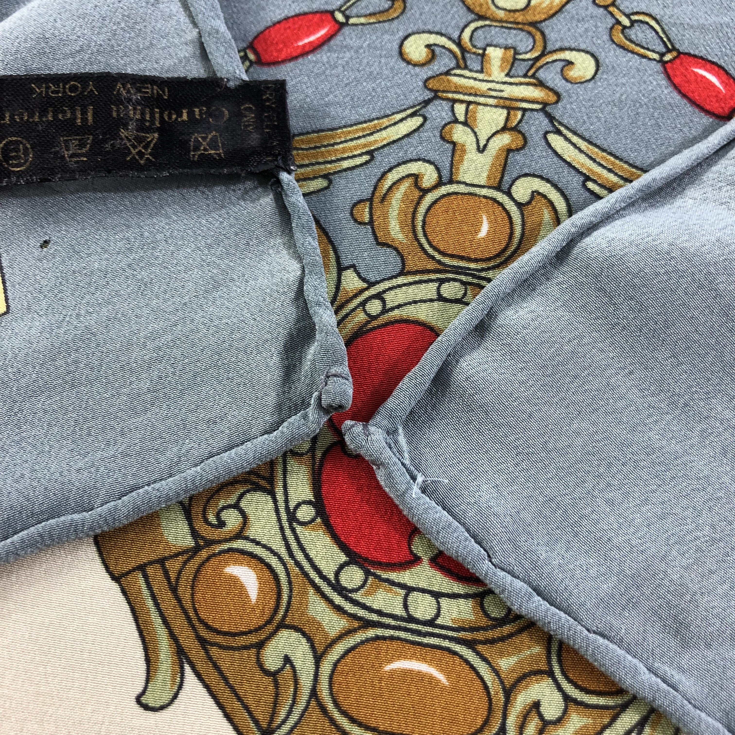 Carolina Herrera Vintage Carolina Herrera Luxury Silk Scarf M454 Size ONE SIZE - 4 Thumbnail