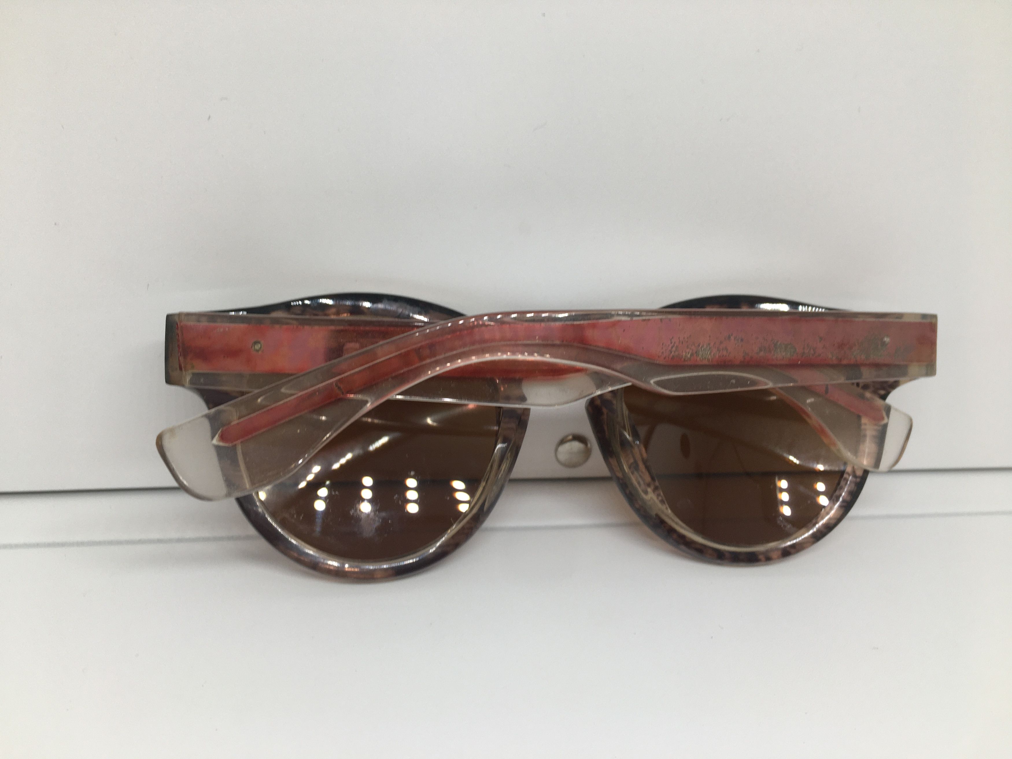 Vintage Vintage Hanmade Acetate Keyhole Sunglasses Frame Size ONE SIZE - 9 Thumbnail