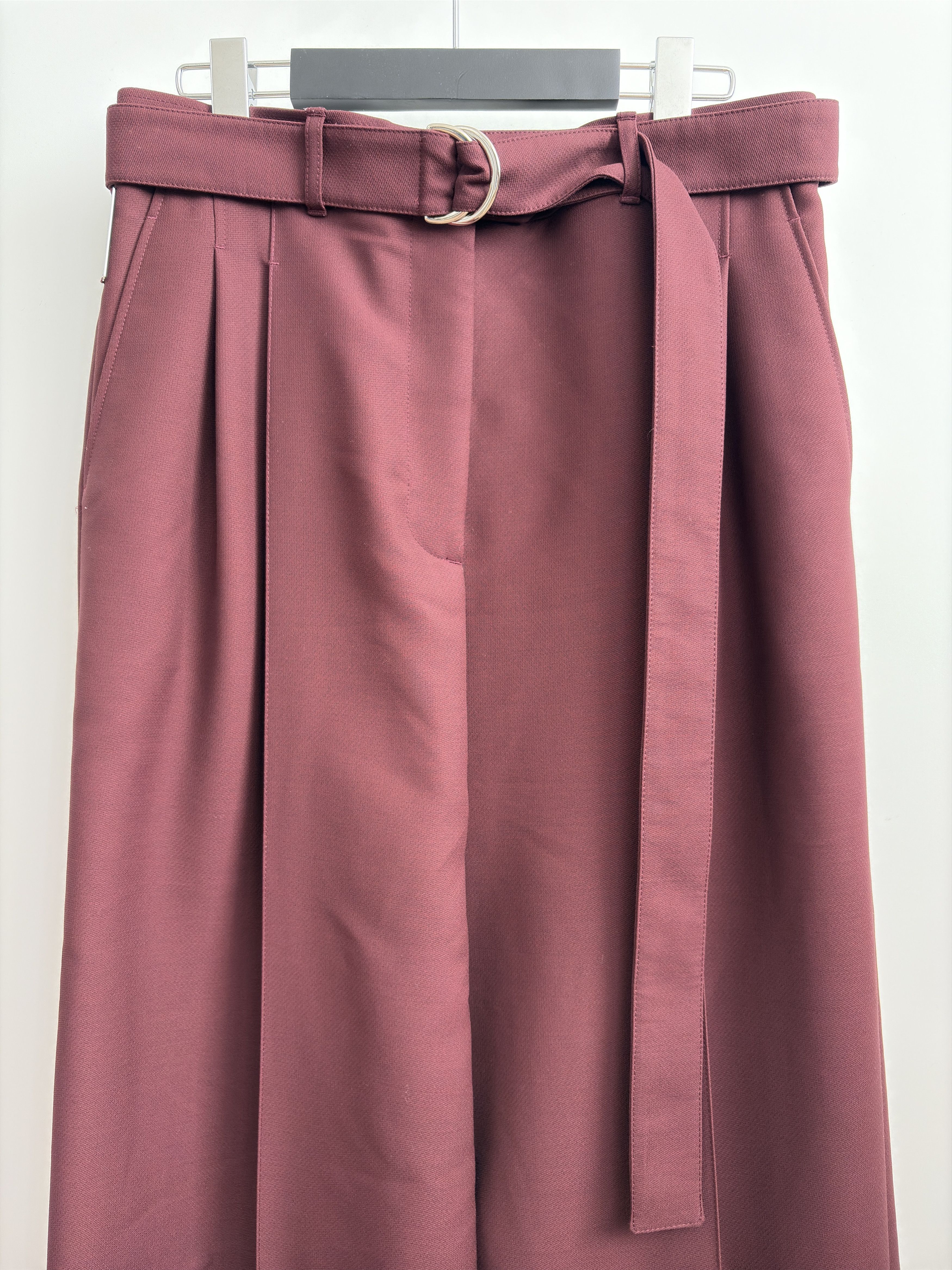Peter Do 21FW Burgundy Belted Wide Pants Size US 30 / EU 46 - 3 Thumbnail