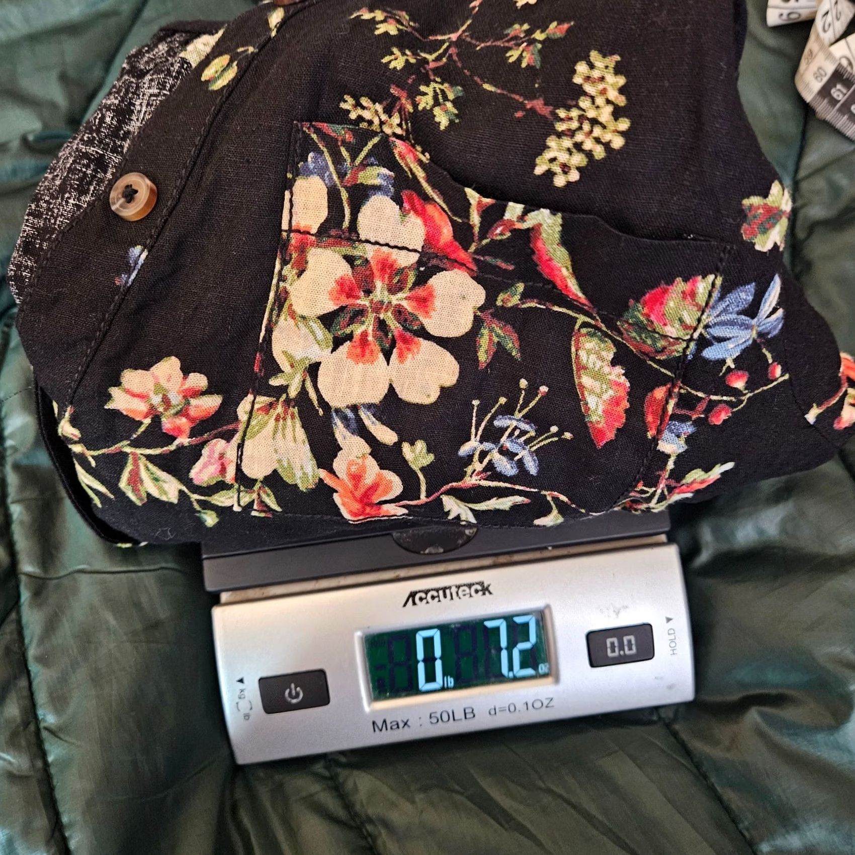 Anthropologie VINTAGE Anthropologie Pilcro Cropped Blouse Women's XS Linen Blended Wrap Tie Neckline Round Long Sleeve Floral Black Shirt Womens Size XS / US 0-2 / IT 36-38 - 8 Thumbnail