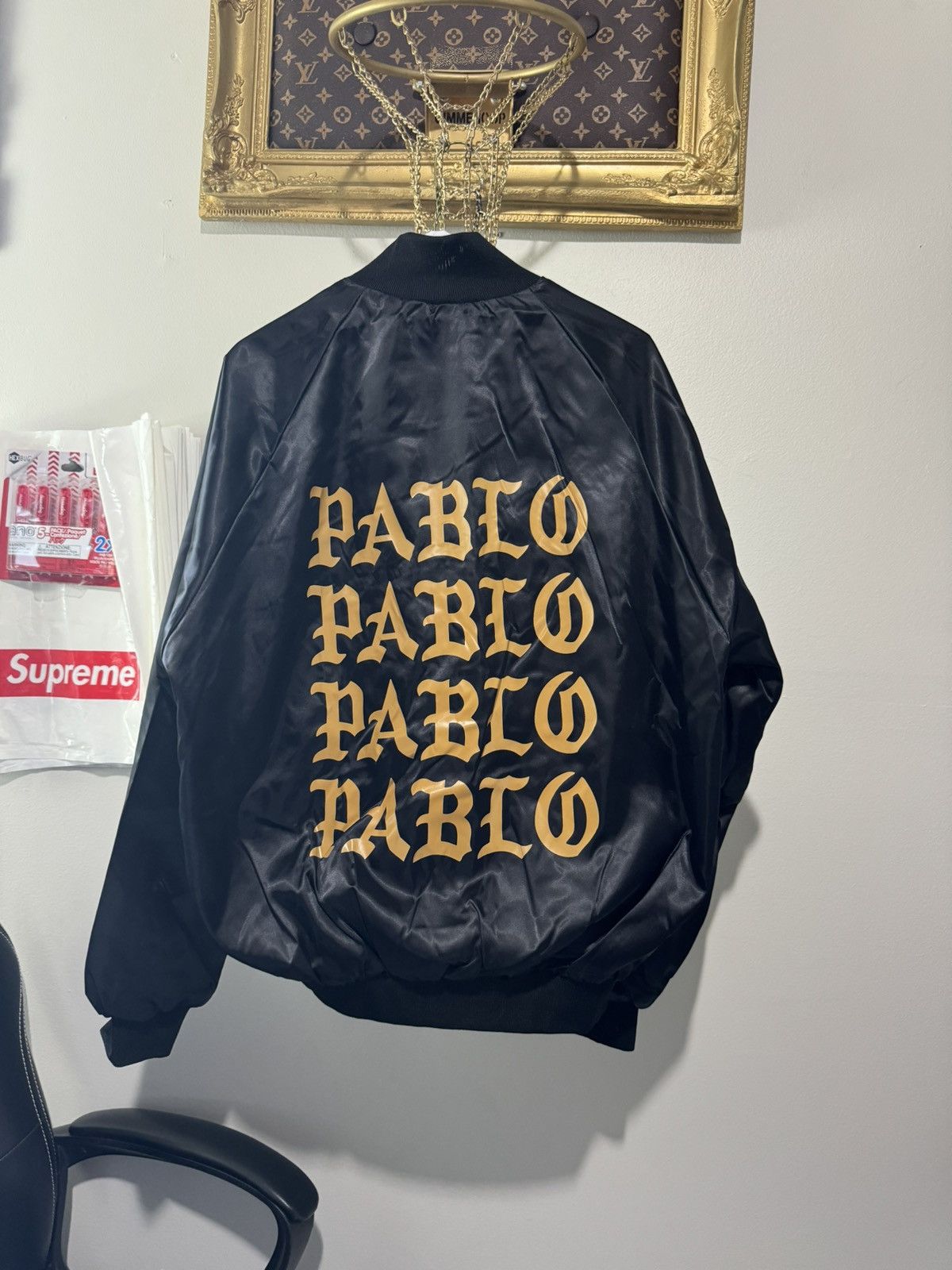 Kanye West Kanye West Pablo Satin Bomber Jacket Black Medium Size US M / EU 48-50 / 2 - 1 Thumbnail
