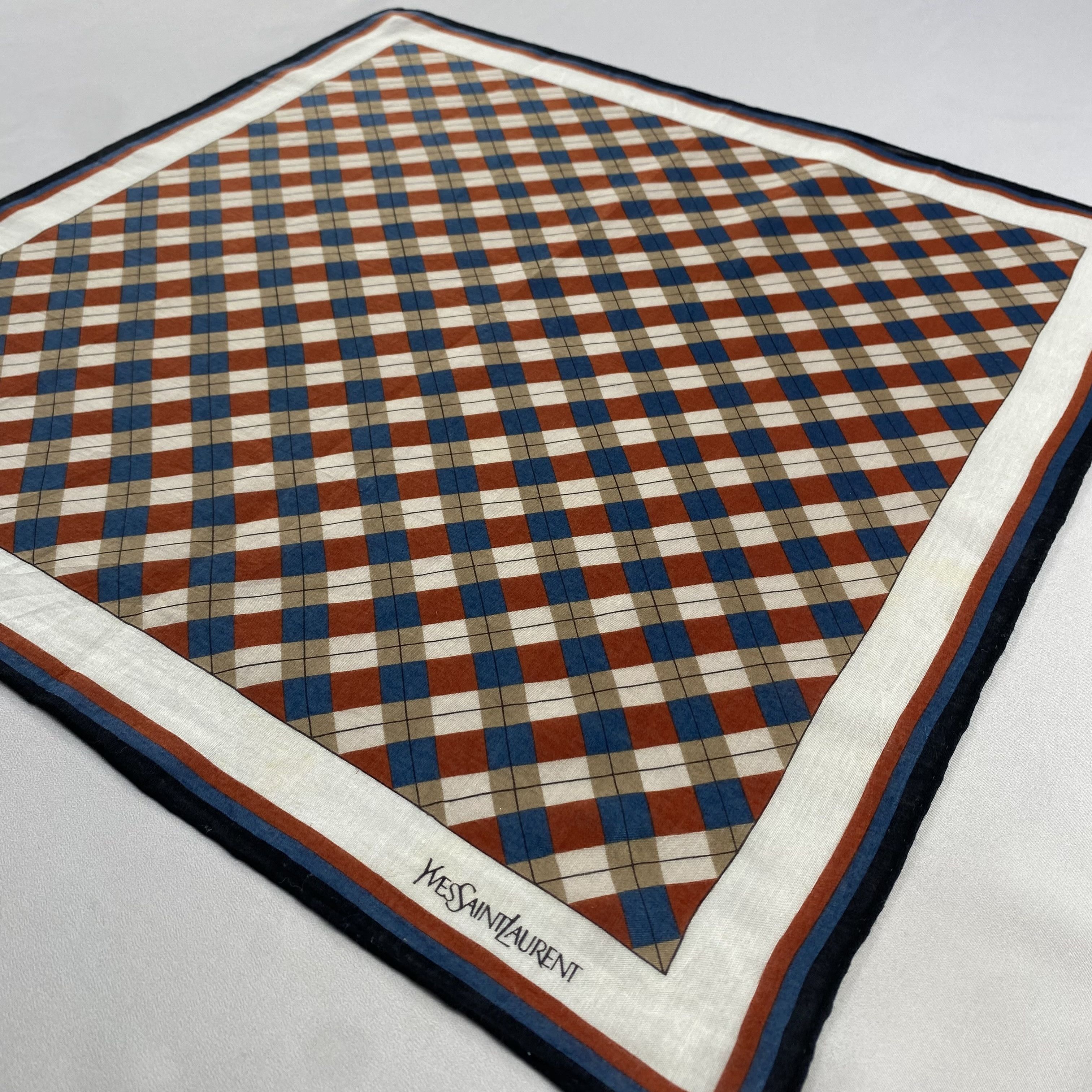 Vintage Yves Saint Laurent Bandana/ Handkerchief / Neckerchief-P1813 Size ONE SIZE - 2 Thumbnail