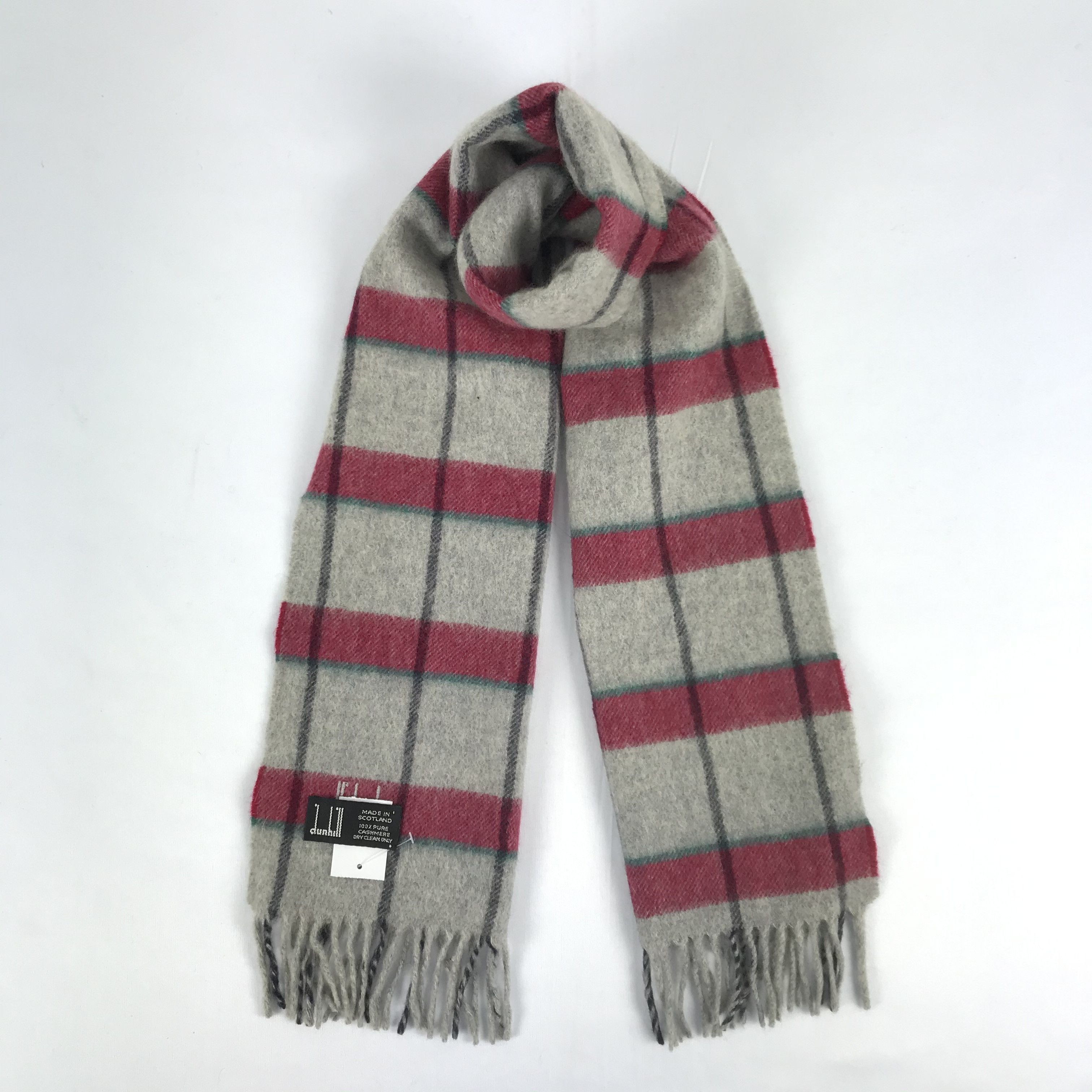 Vintage Alfred Dunhill Scarf Winter Wool Cashmere Scarves