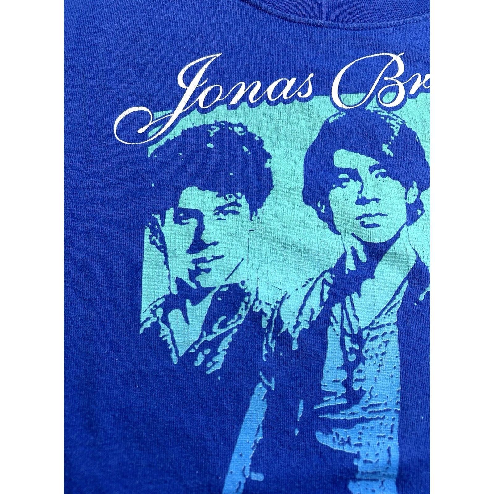 Anvil VINTAGE Jonas Brothers World Tour 2009 Shirt Size Small Blue Concert Band Tee Size US S / EU 44-46 / 1 - 5 Thumbnail