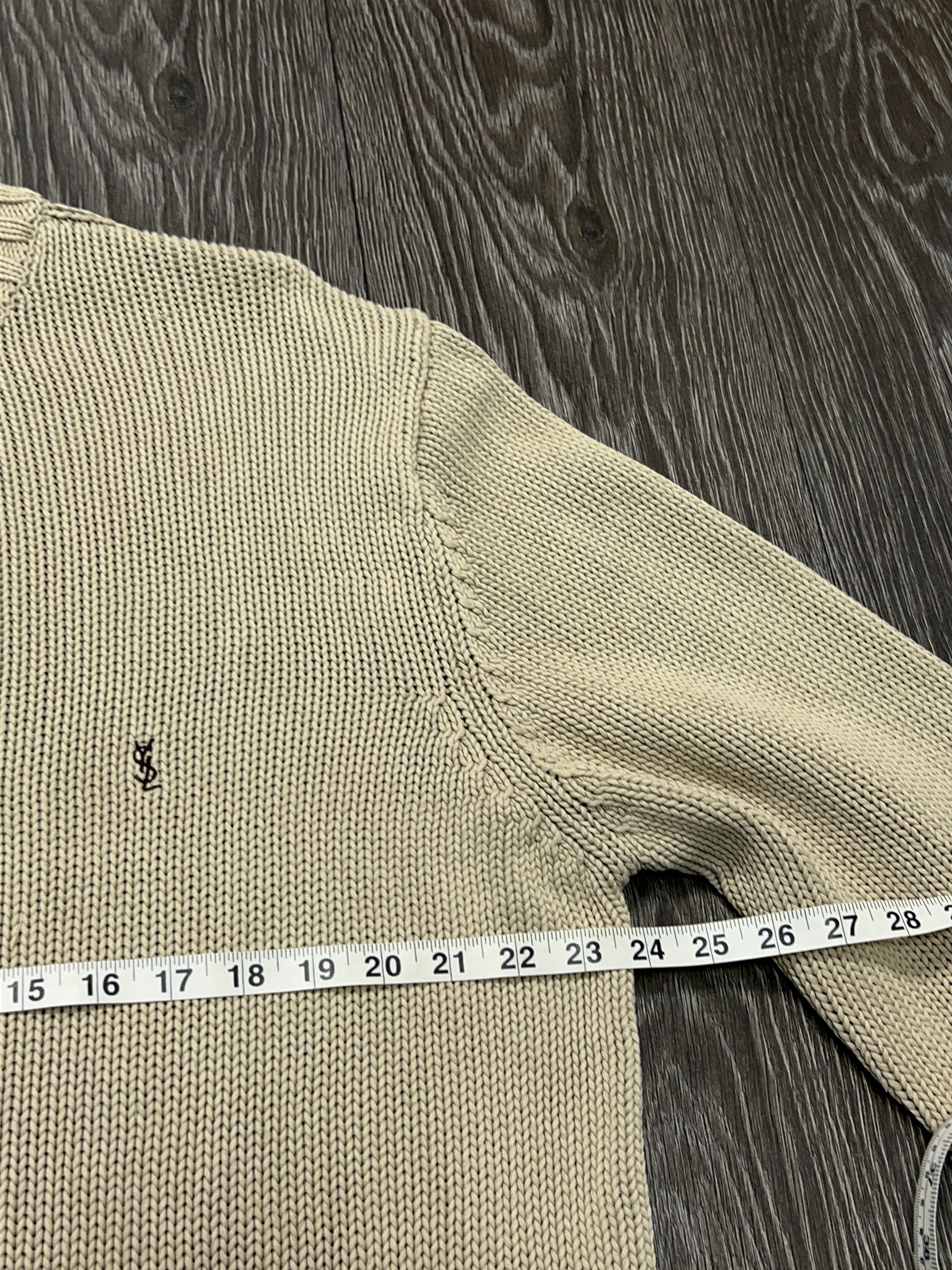 Yves Saint Laurent Vintage YSL Knit Cardigan Cotton Zip Sweater Size XL Size US XL / EU 56 / 4 - 11 Thumbnail