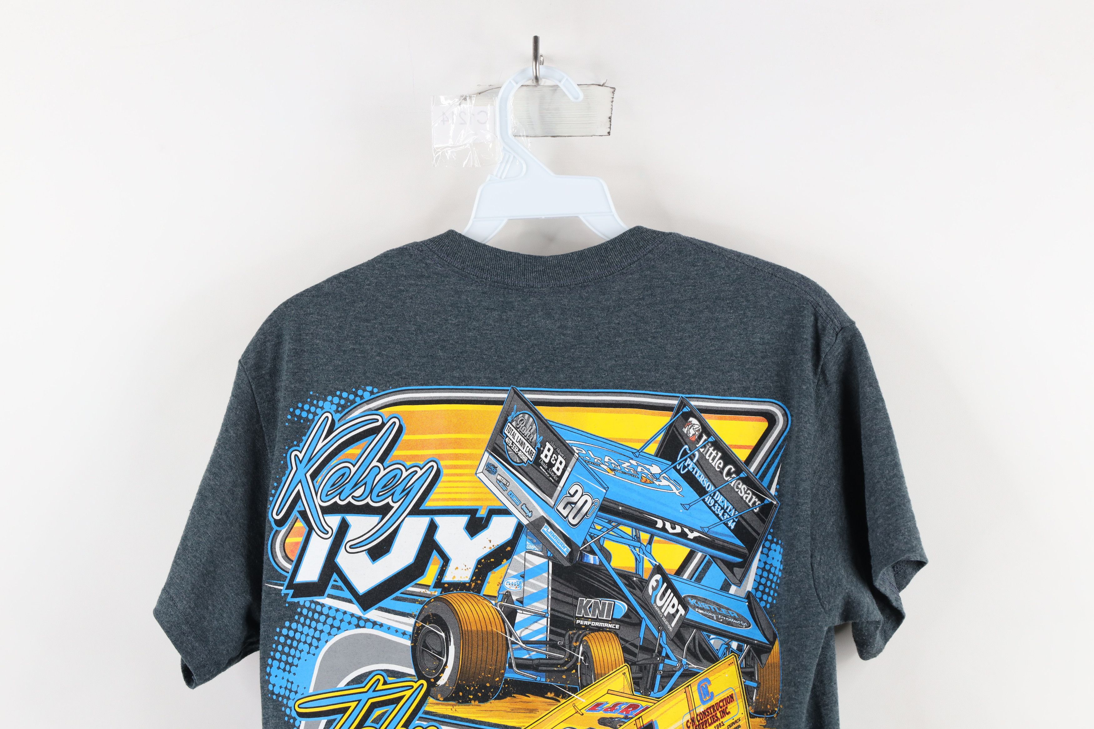 Vintage Y2K Streetwear John and Kelsey Ivy Racing T-Shirt Gray Size M / US 6-8 / IT 42-44 - 16 Thumbnail