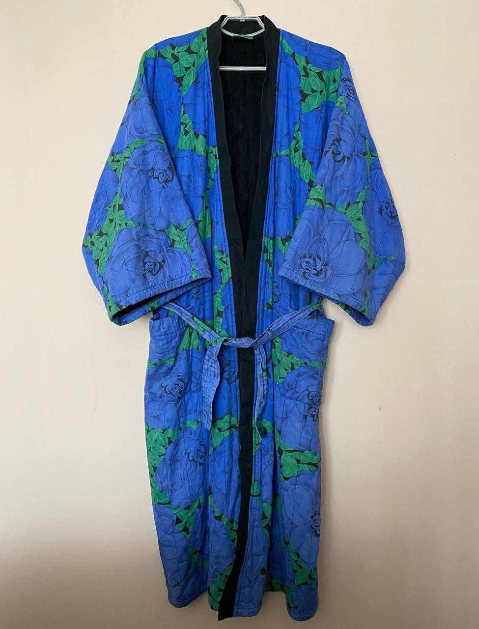 Kenzo × Vintage 👘 Vintage KENZO bathrobe Very rare floral blue Size US XL / EU 56 / 4 - 1 Thumbnail