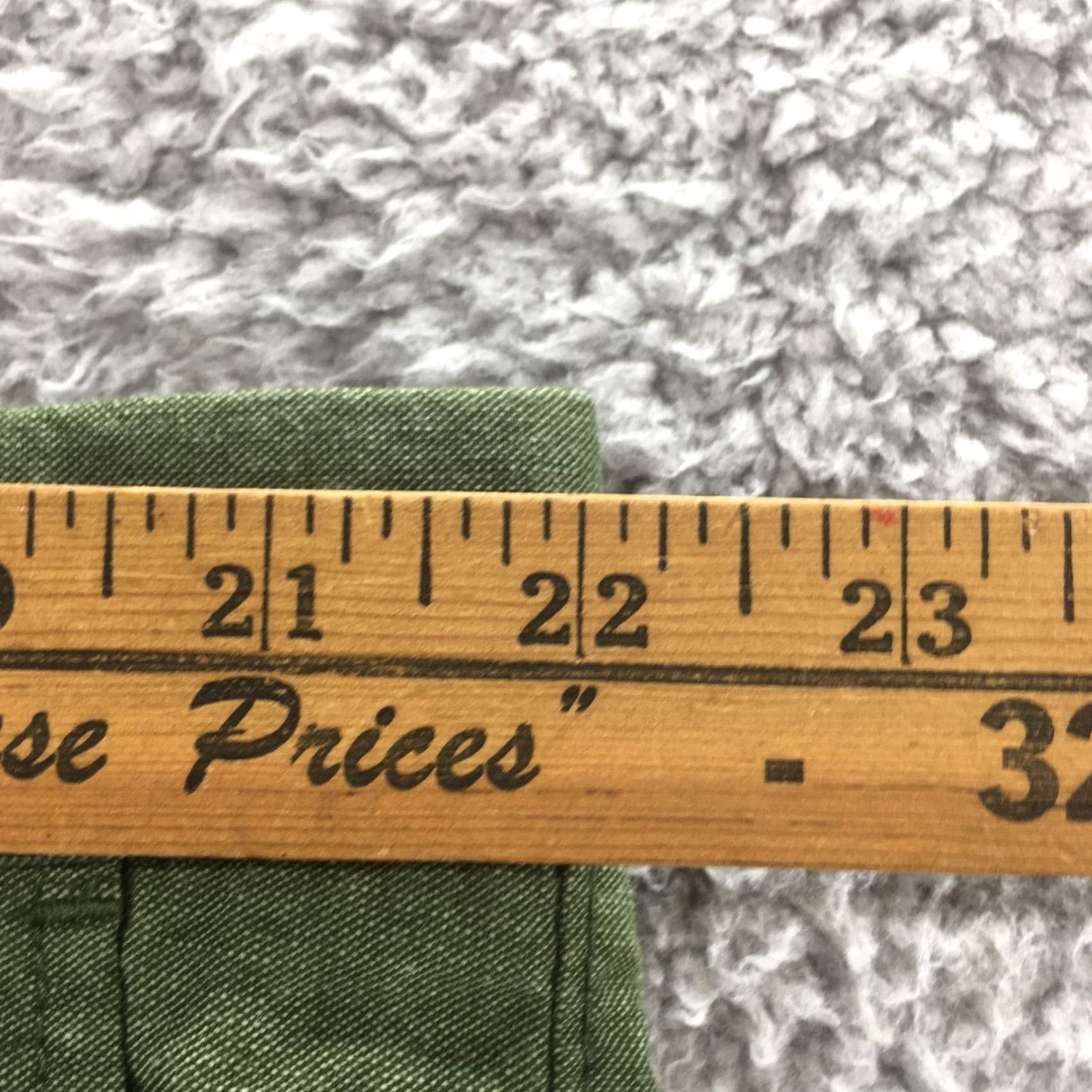 Vintage Goodfellow & Co Linden Chino Shorts Mens 42 Green Cotton Casual Zip Fly Size US 42 / EU 58 - 6 Thumbnail