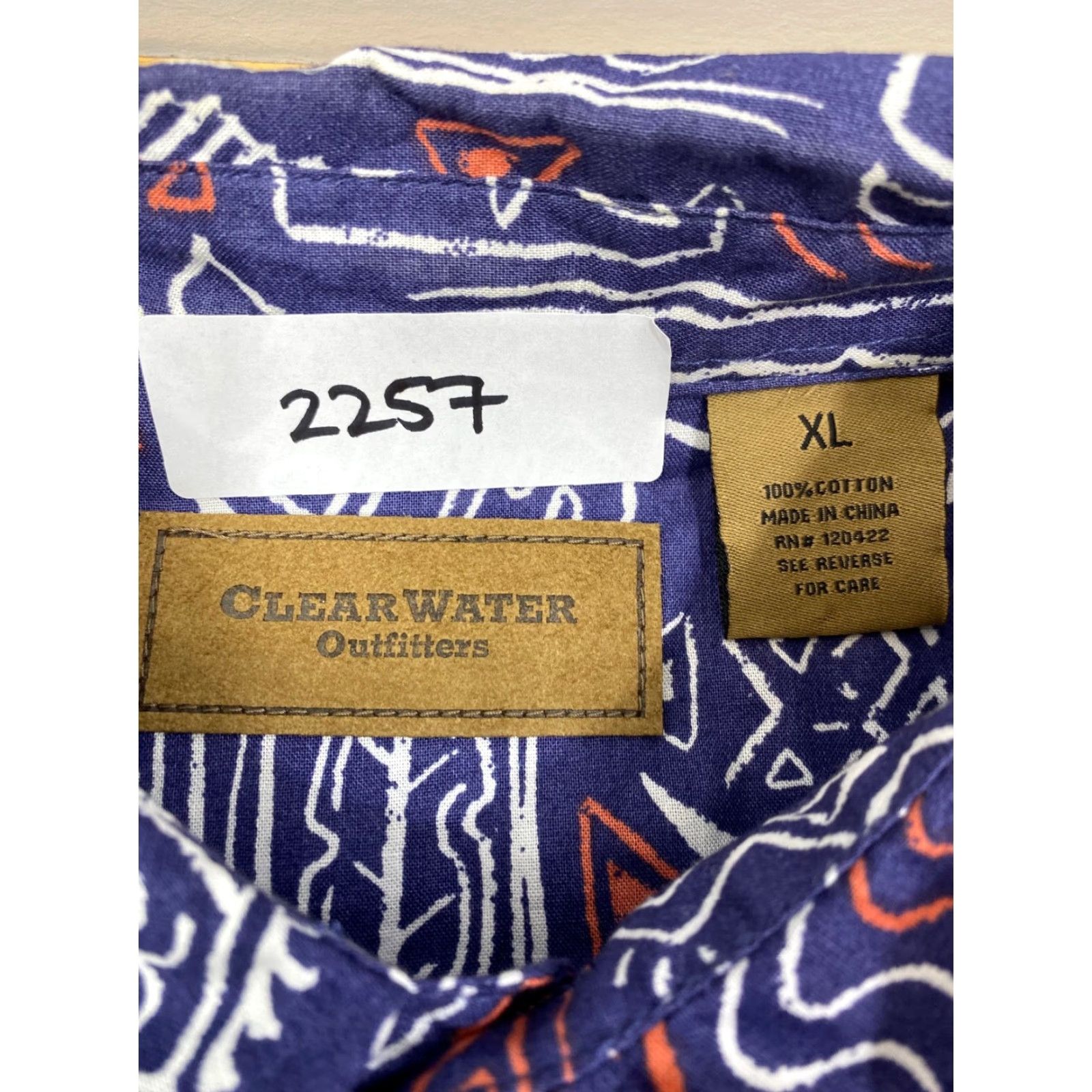 Vintage VINTAGE ClearWater Hawaiian Button-Down Shirt XL Men Blue Island Button-Up Short Sleeve Bill Swordfish Cap Collared 2257 Size US XL / EU 56 / 4 - 3 Thumbnail