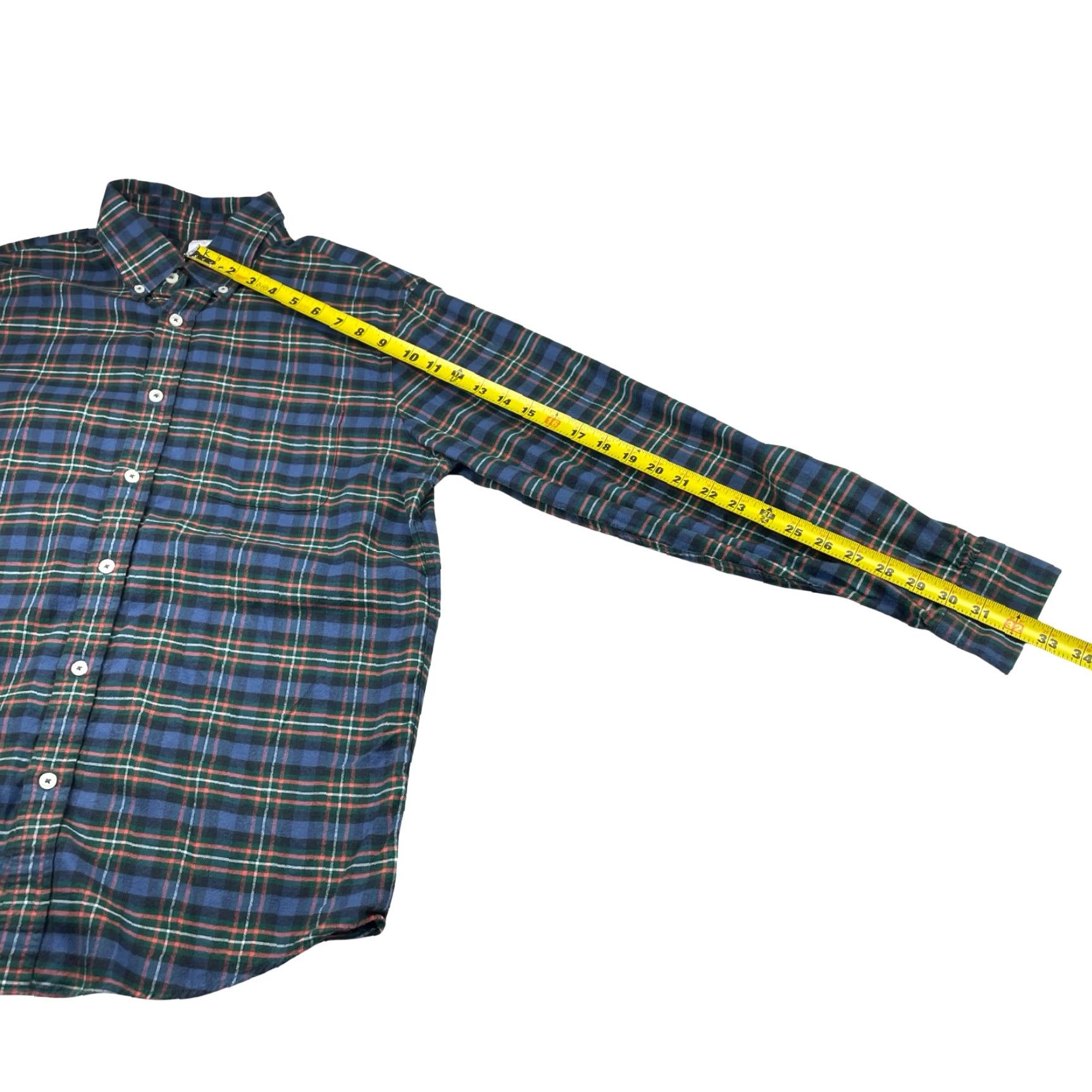 Brooks Brothers Brooks Brothers Shirt REGENT FIT Flannel Button-Down Long Sleeve Blue/Green Plaid Medium Mens Size US M / EU 48-50 / 2 - 5 Thumbnail