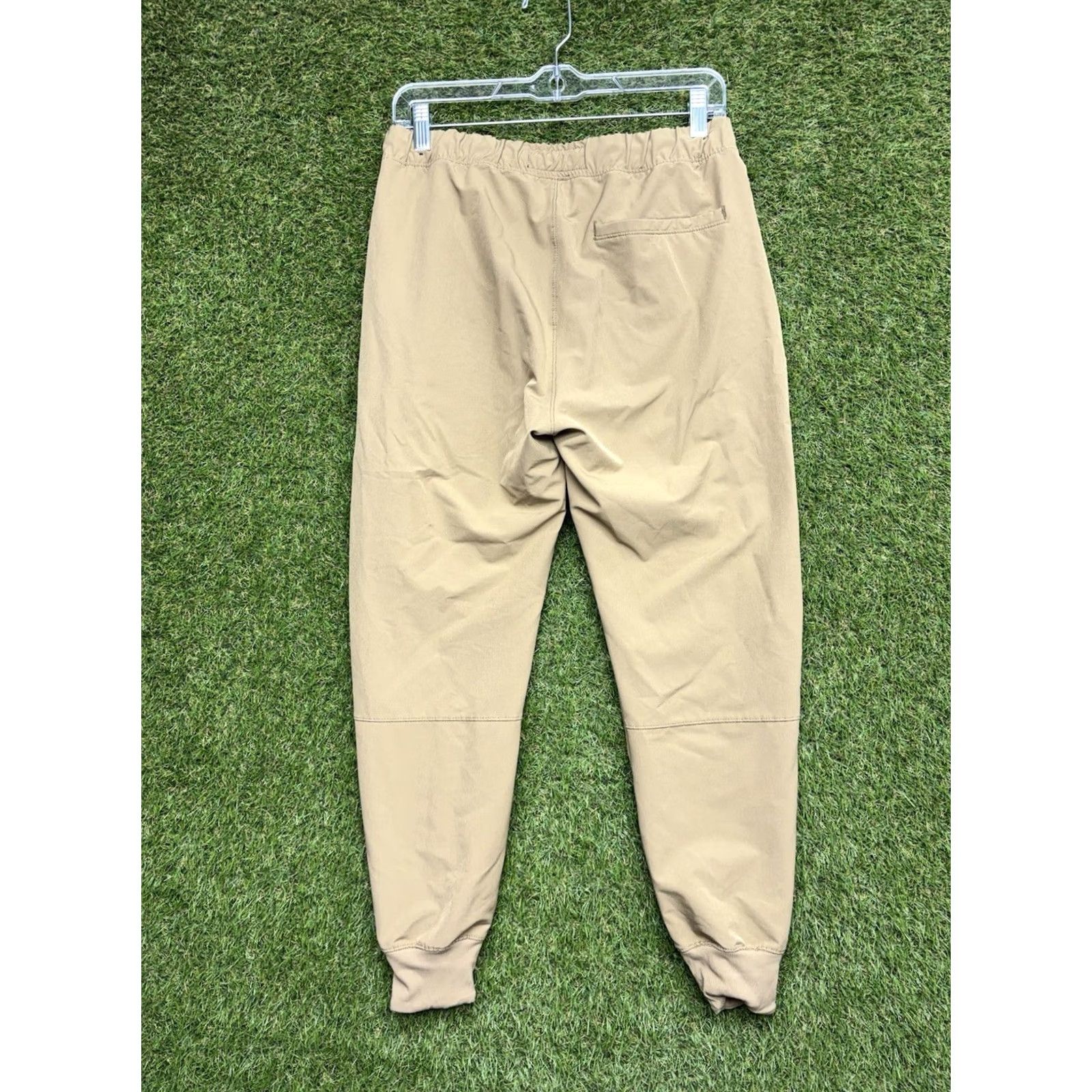 Abercrombie & Fitch Abercrombie & Fitch Jogger Pants Mens XS Elastic Waist Drawstring Beig e Solid Pattern Knit Breathable Pockets Tapered Casual Size 26" / US 2 / IT 38 - 2 Thumbnail