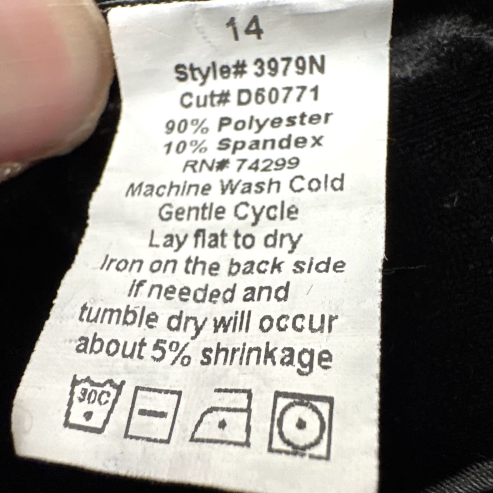 Vintage En Focus Studio Whimsigoth Cocktail Dress 14 Sleeveless Velvet Ribbon Black Party/Cocktail 60s Glam Gothic Retro Womens Size XL / US 12-14 / IT 48-50 - 5 Thumbnail