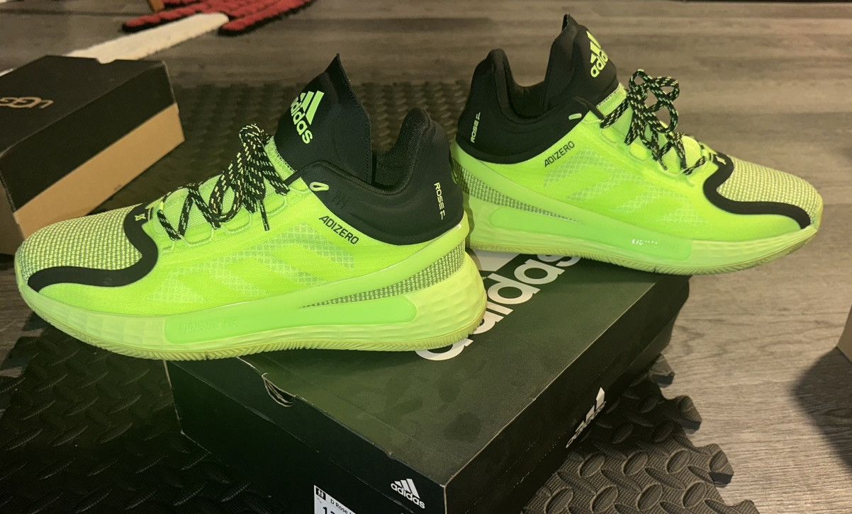 Adidas adidas D Rose 11 Signal Green Size US 12 / EU 45 - 3 Thumbnail