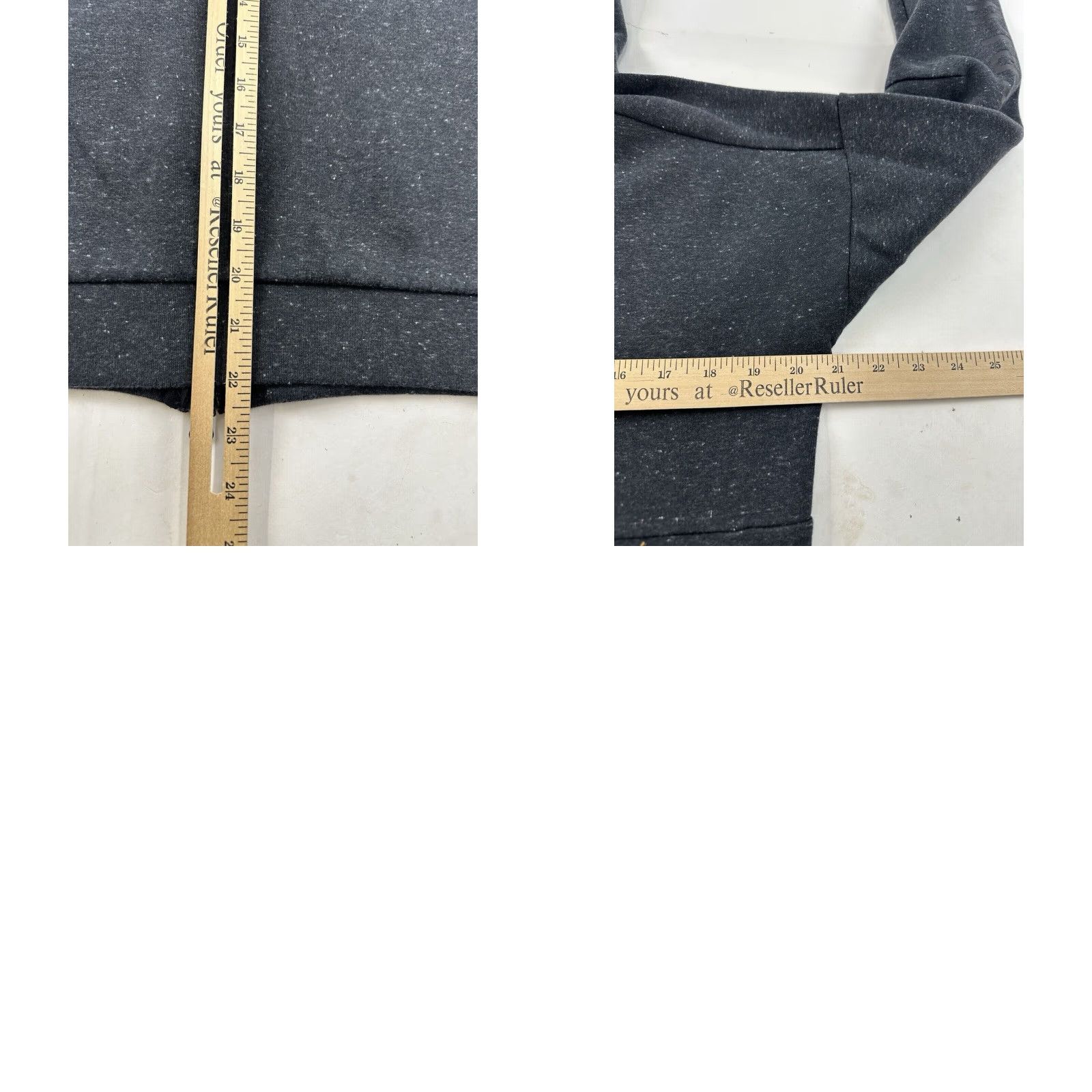 Adidas Adidas Hoodie Womens Medium Black Speckled Charcoal Logo Full Zip Hoodie Activewear Running Cross Training Gym & Training Walking Yoga Men's? Size M / US 6-8 / IT 42-44 - 8 Thumbnail