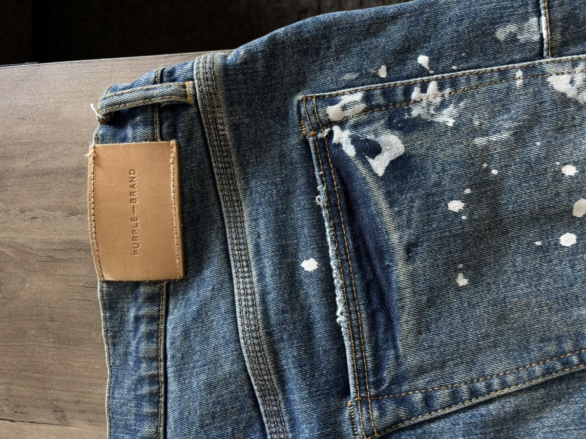 Purple Brand Purple Brand Distressed Slim Fit Jeans – Blue Size US 34 / EU 50 - 4 Thumbnail