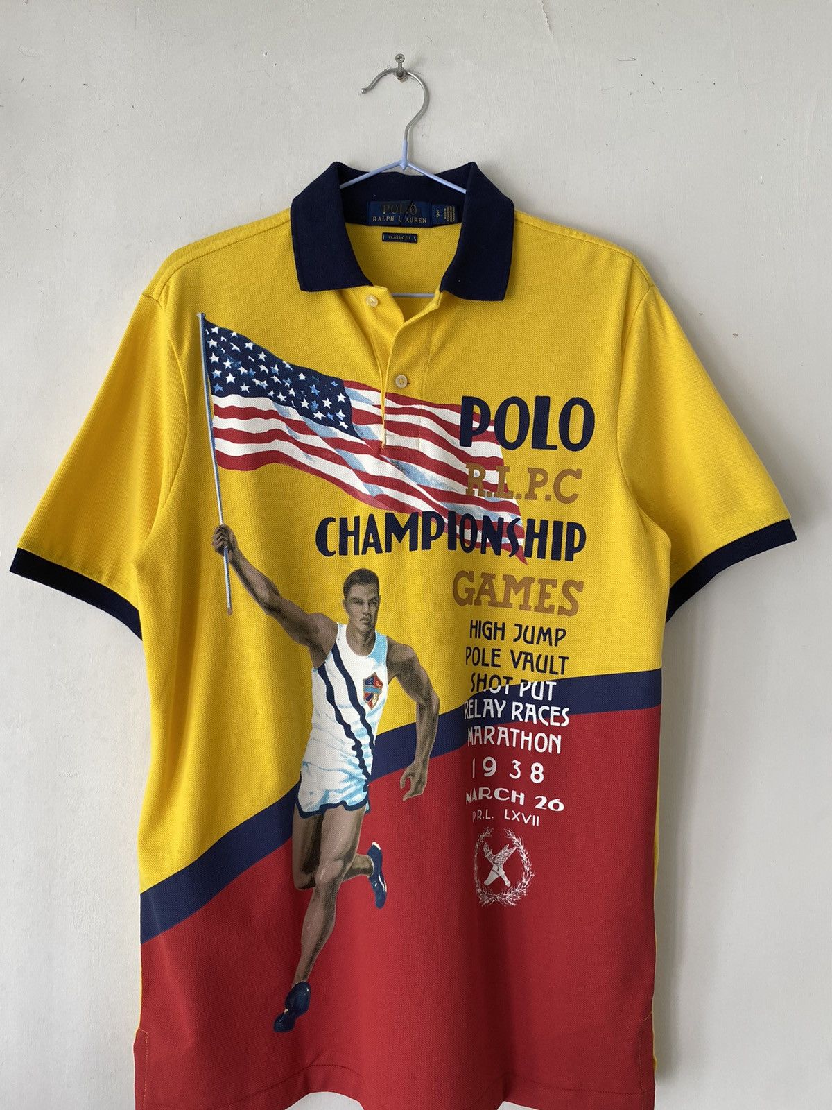 Polo Ralph Lauren Vintage Marathon Polo Ralph Lauren T-shirt Size US S / EU 44-46 / 1 - 2 Thumbnail