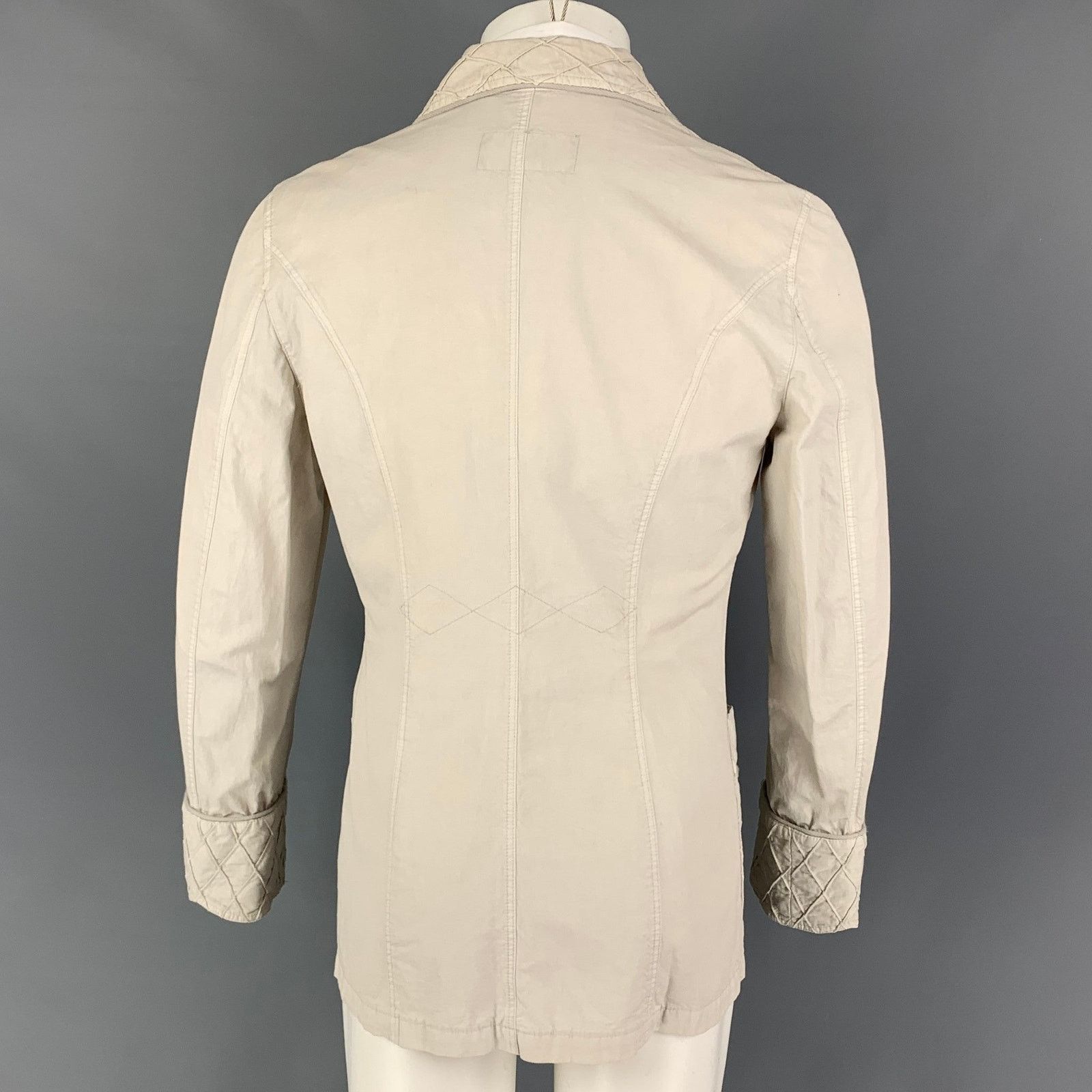 Viktor & Rolf VIKTOR & ROLF Size 36 Off White Cotton Single Button Jacket Size US S / EU 44-46 / 1 - 3 Thumbnail