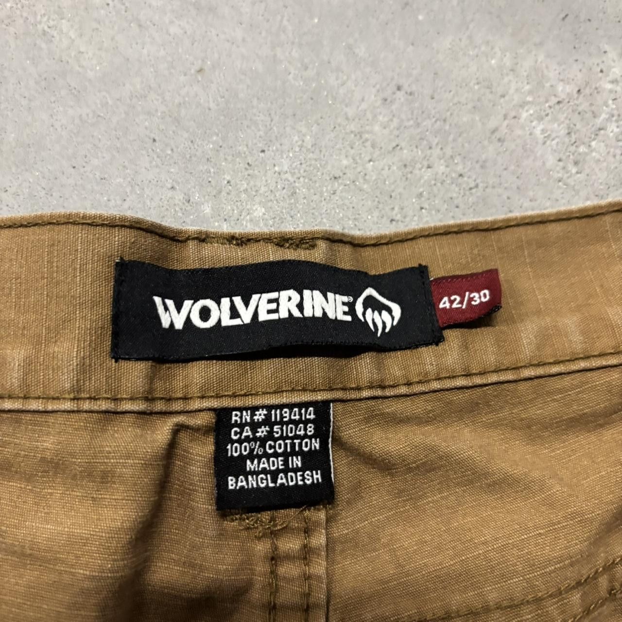 Japanese Brand × Vintage Crazy Vintage Y2K/2000s Baggy Khaki Tan Workwear Skater Style Cargo Pants! Size US 42 / EU 58 - 8 Thumbnail