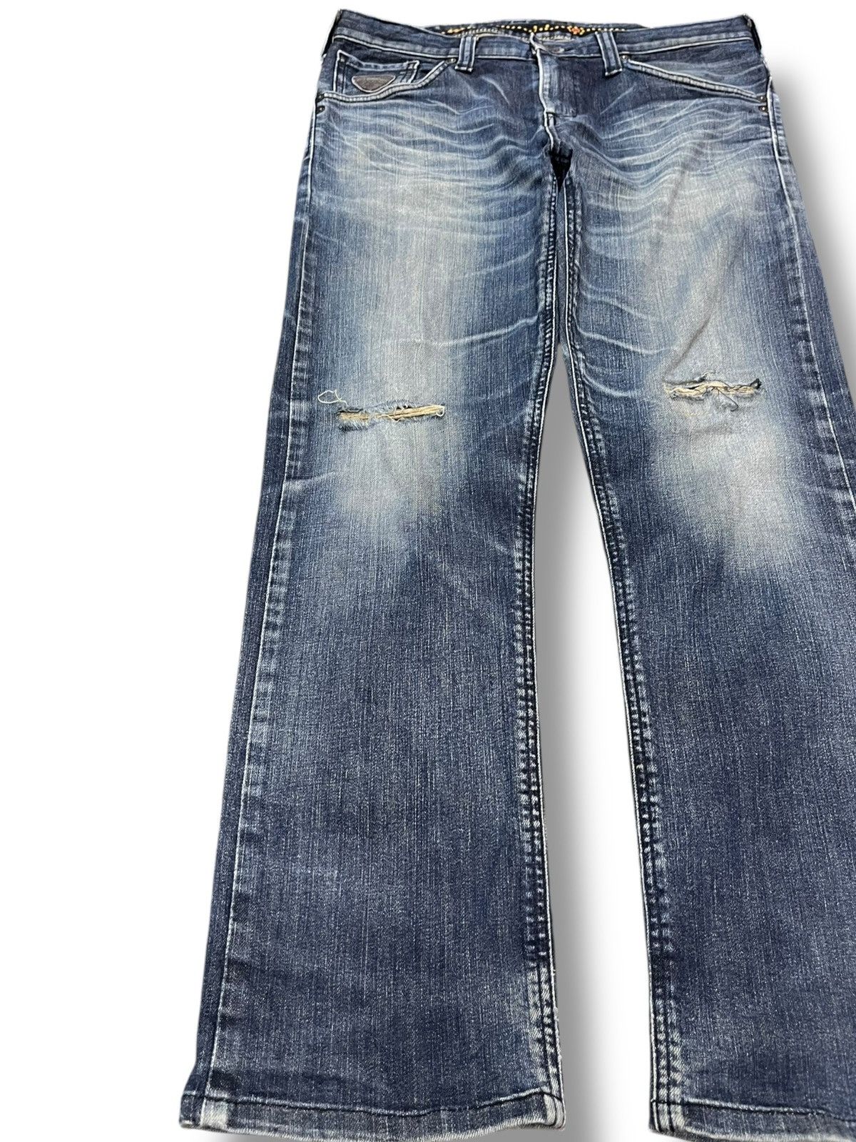 Edwin Vintage Edwin Exclusive Vintage Arrowline Zipper Denim Size US 33 - 3 Thumbnail