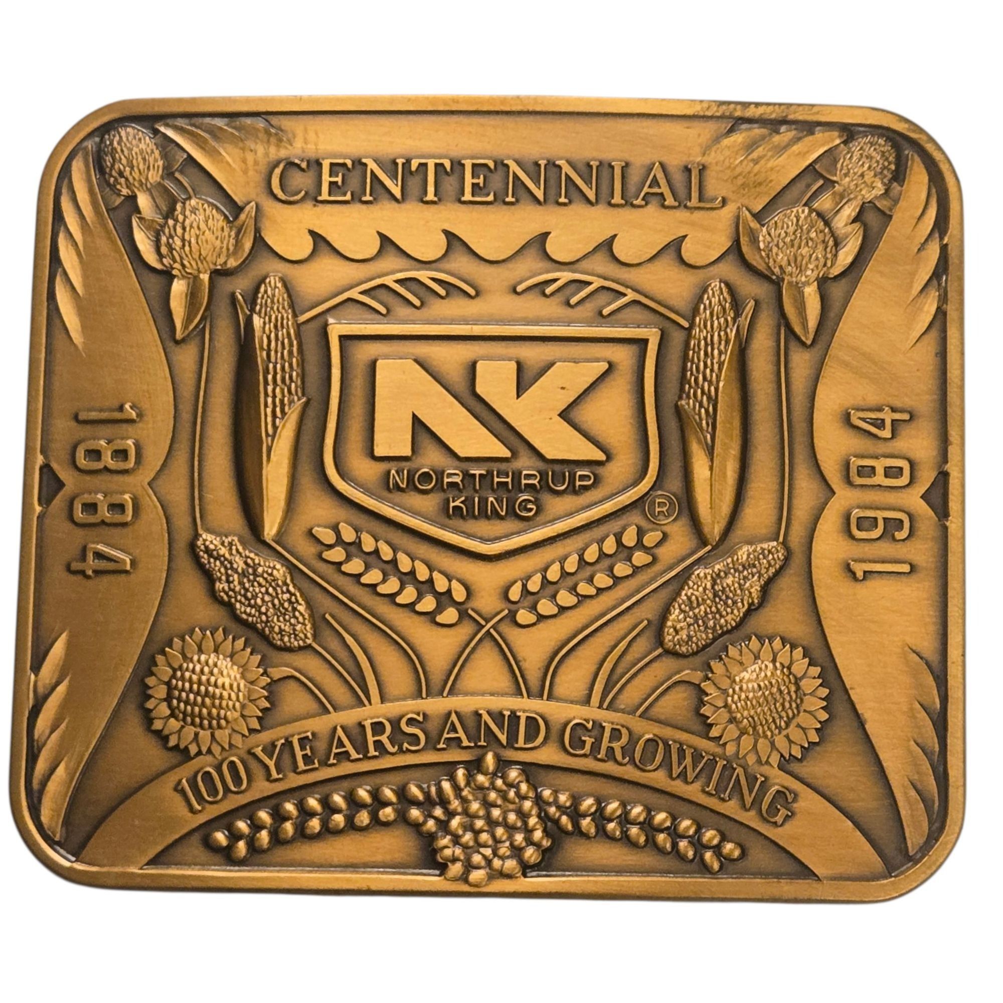 Other Northrup King Belt Buckle Seed Company Centennial Advertisin Size ONE SIZE - 11 Thumbnail