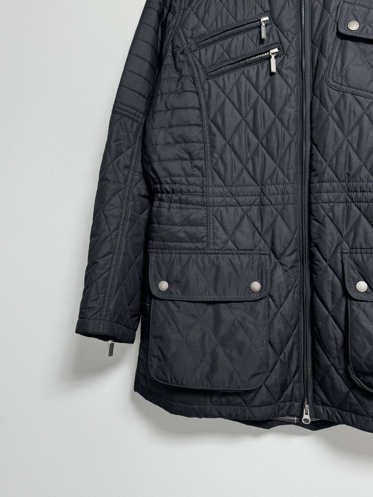 Barbour Barbour B.INTL Quilt Long Sleeve Jacket Hooded Fur Trim Wom Size L / US 10 / IT 46 - 3 Thumbnail