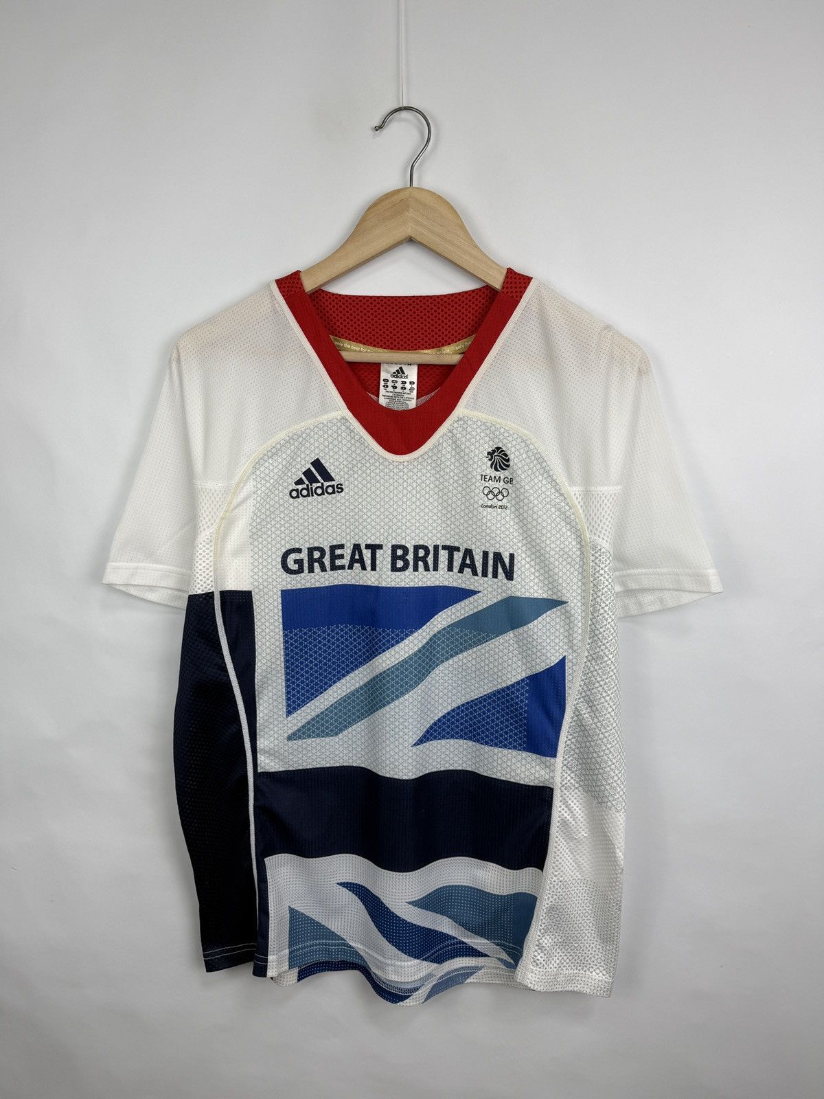 Adidas 🇬🇧 2012 Adidas Great Britain Olympic Team GB Football Jersey Size US M / EU 48-50 / 2 - 2 Thumbnail