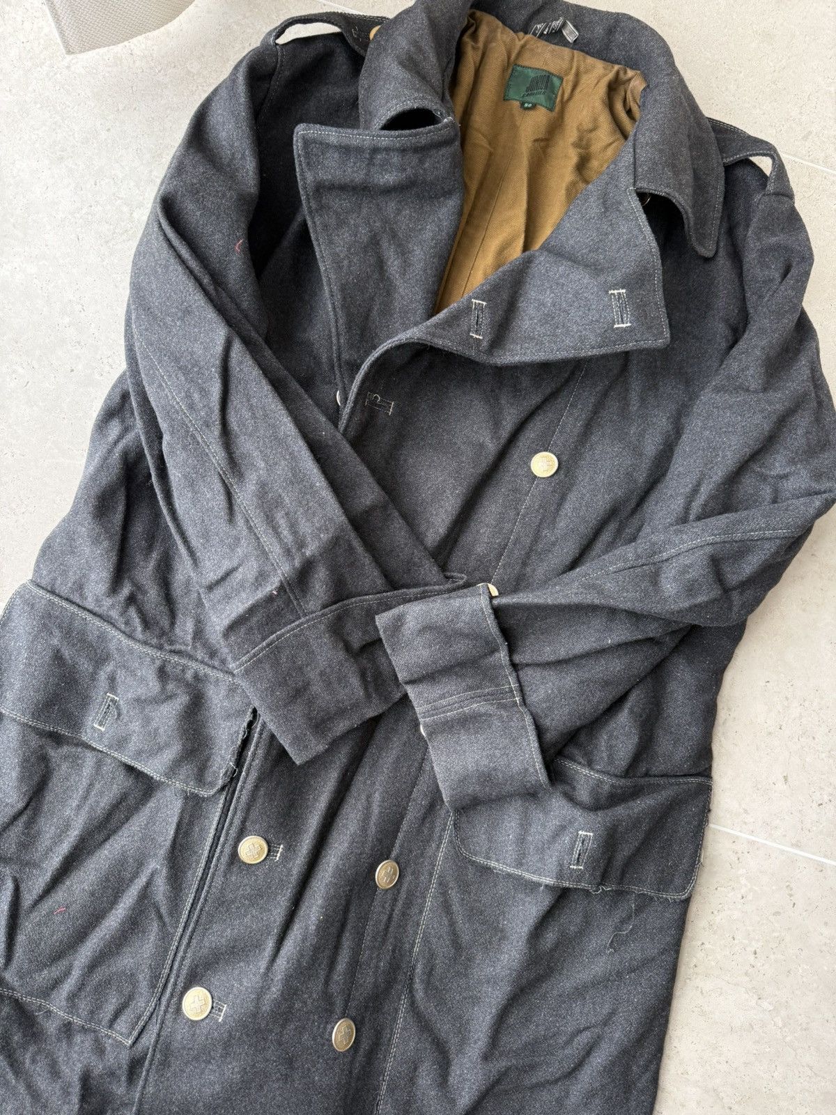 Jean Paul Gaultier 1990's Jean Paul Gaultier Junior Militar Coat Trench Size US M / EU 48-50 / 2 - 3 Thumbnail