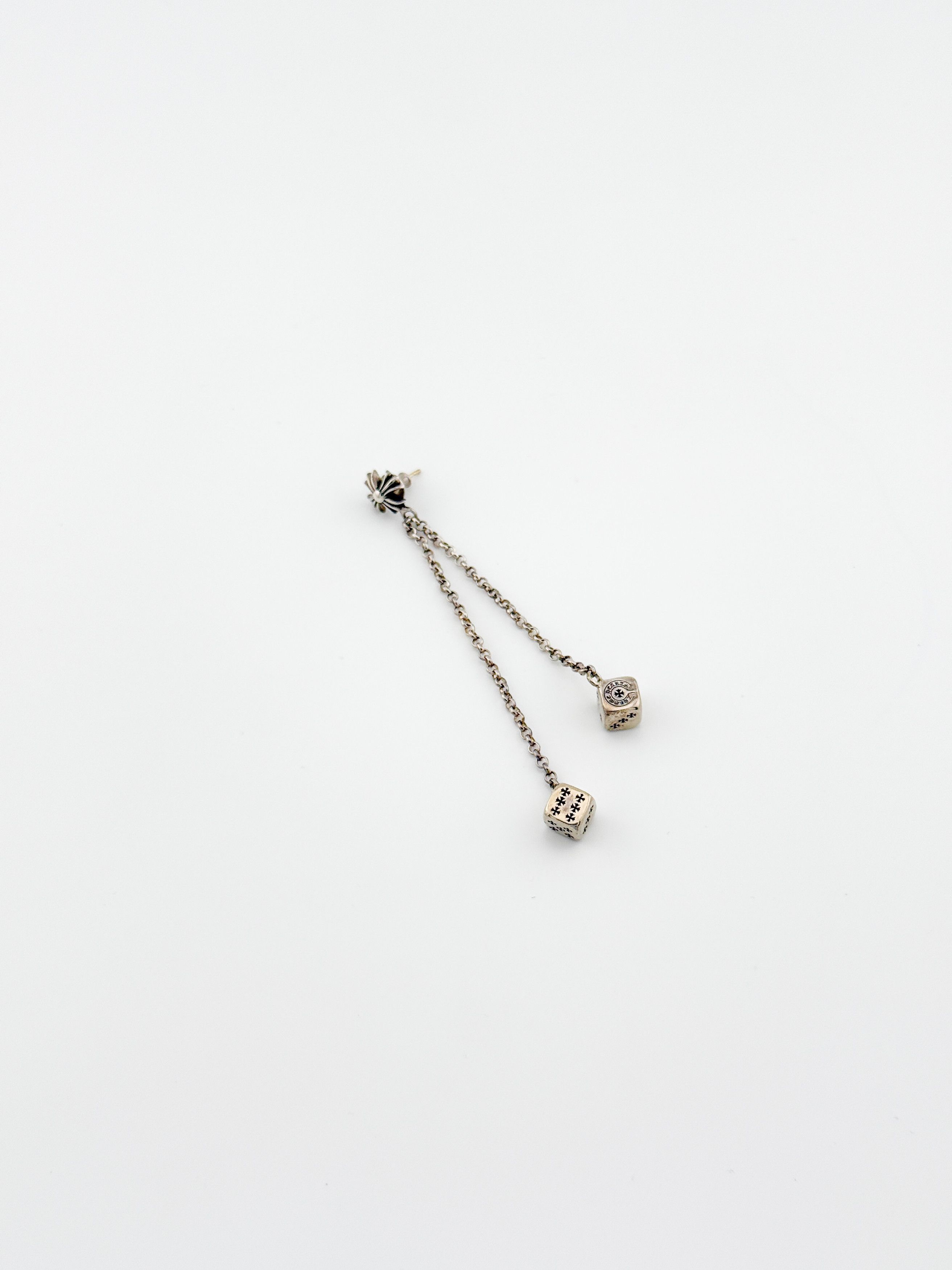 Chrome Hearts RARE! CHROME HEARTS CH Plus Post Dice Left Side Earring Size ONE SIZE - 3 Thumbnail