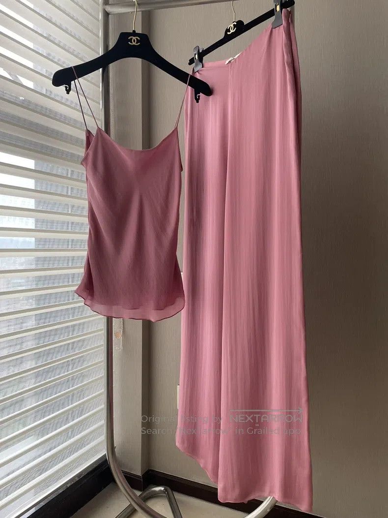 The Row The Row Pink Silk Set Size S / US 4 / IT 40 - 1 Thumbnail