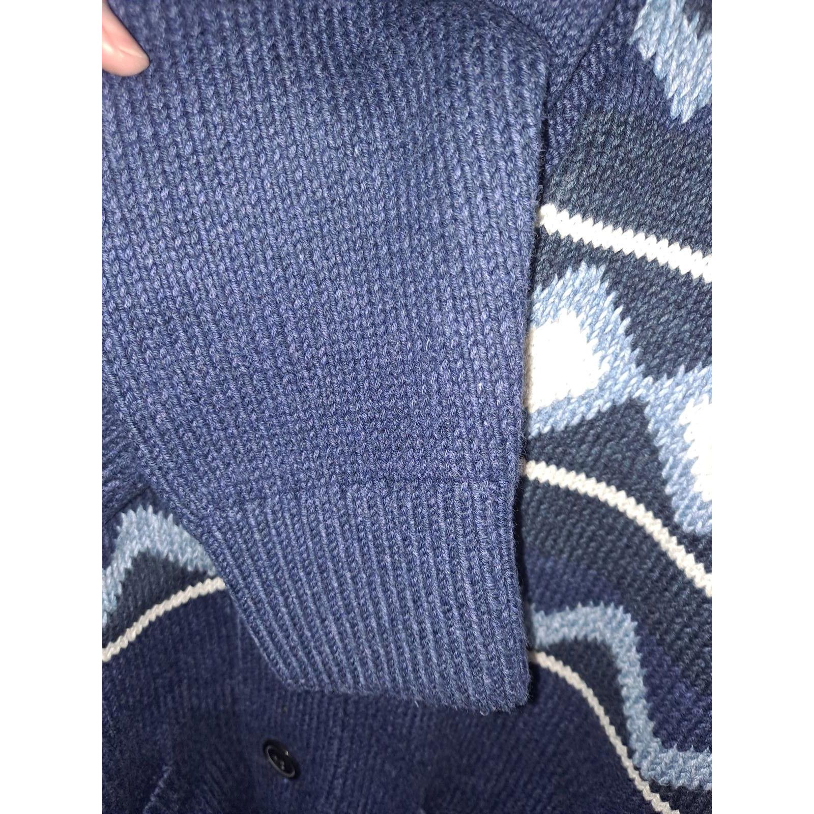 Gap Gap Blue and White Smoking Heavy Button Up Sweater Size Medi Size US M / EU 48-50 / 2 - 5 Thumbnail