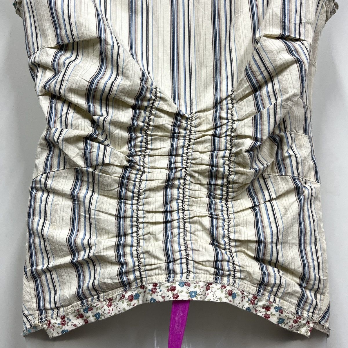 Marithe + Francois Girbaud Marithe Francois Girbaud Sleeveless Pleated Button Up Size S / US 4 / IT 40 - 6 Thumbnail