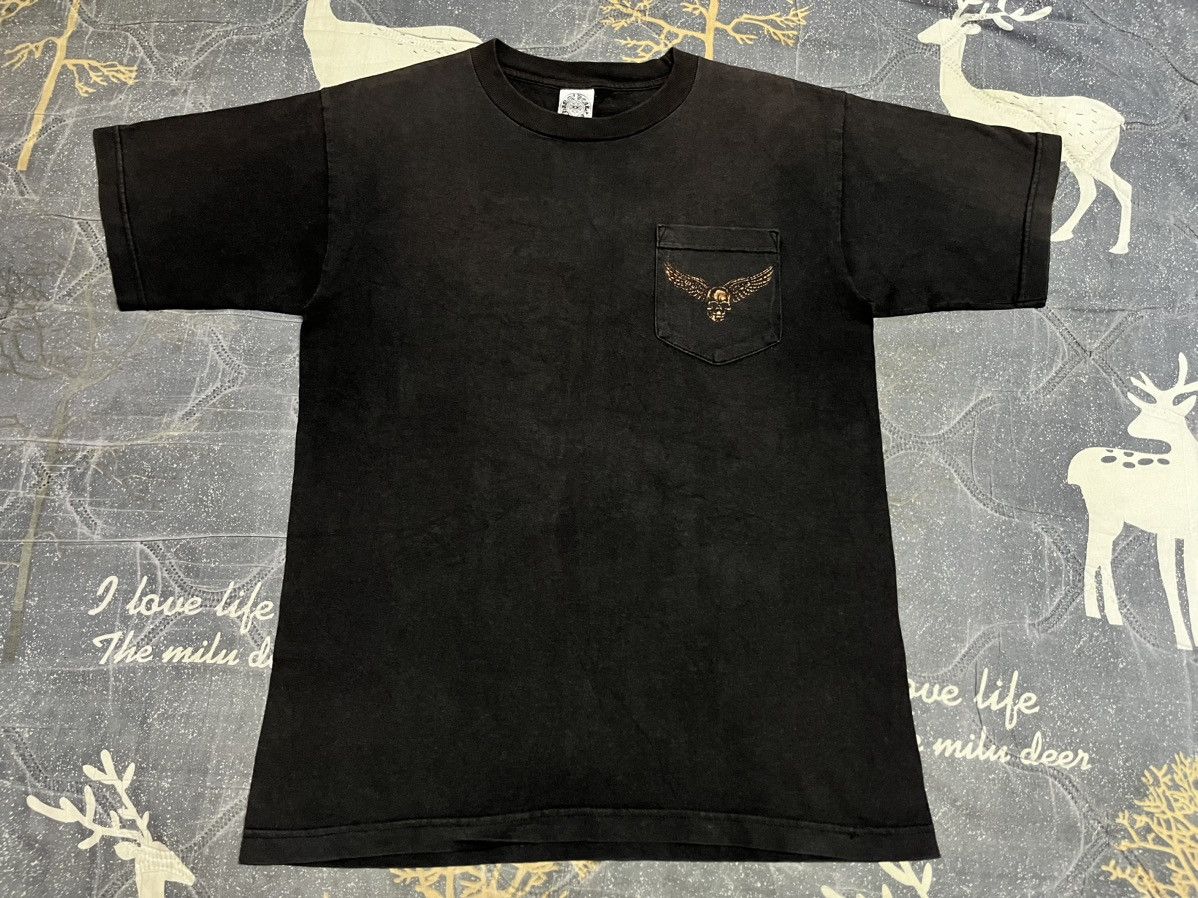 Chrome Hearts VINTAGE CHROME HEARTS FOTI POCKET TEE Size US M / EU 48-50 / 2 - 3 Thumbnail