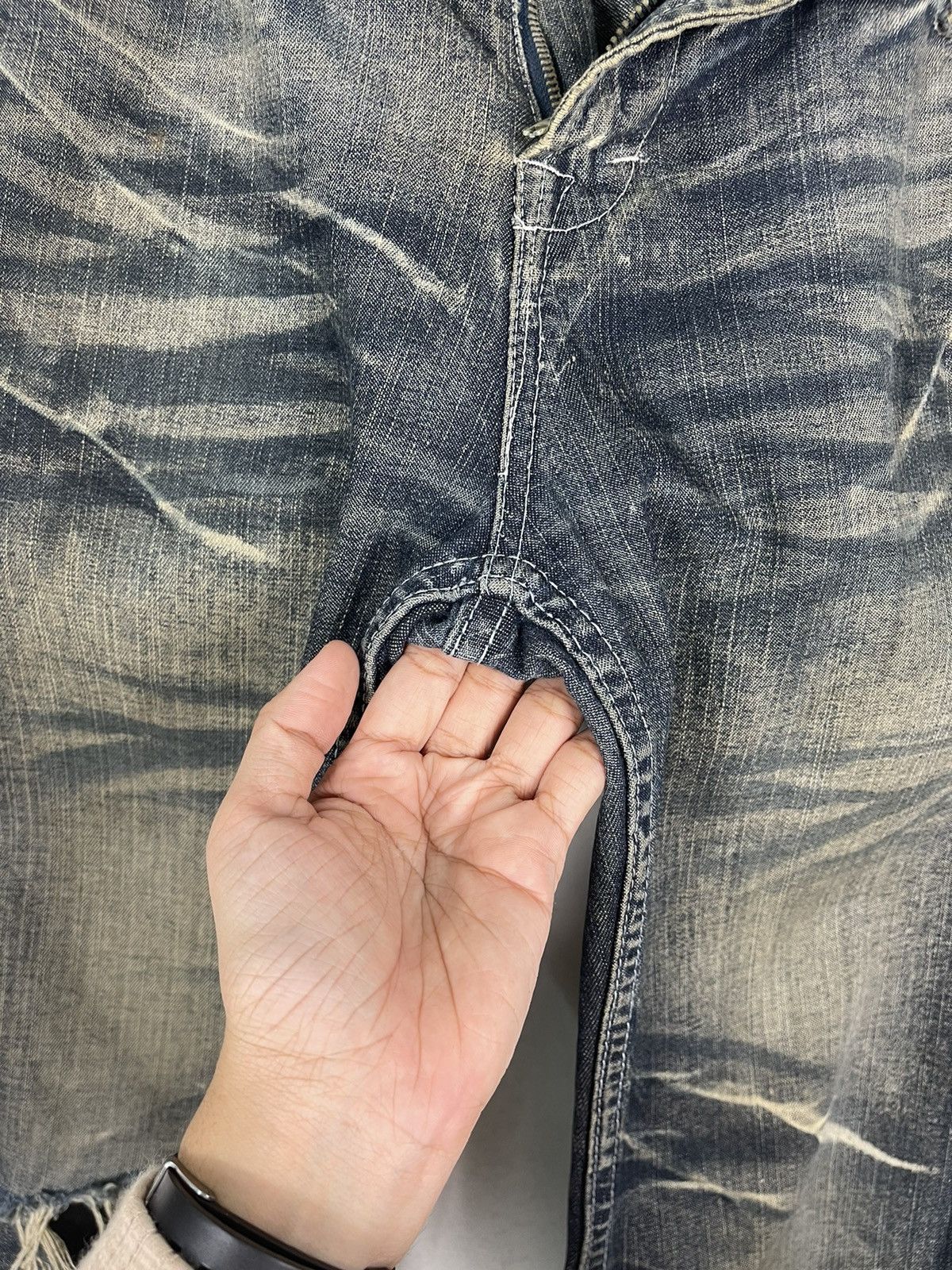Japanese Brand × Tornado Mart JAPANASE LOWBOX DISTRESSED FLARE JEANS Size US 32 / EU 48 - 9 Thumbnail