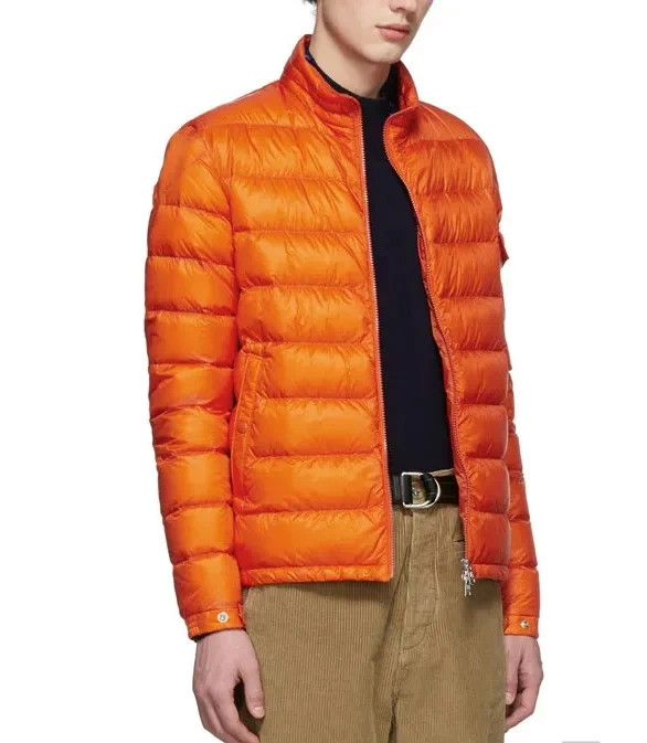 Moncler Moncler orange lightweight down logo S unisex jacket Size US S / EU 44-46 / 1 - 9 Thumbnail
