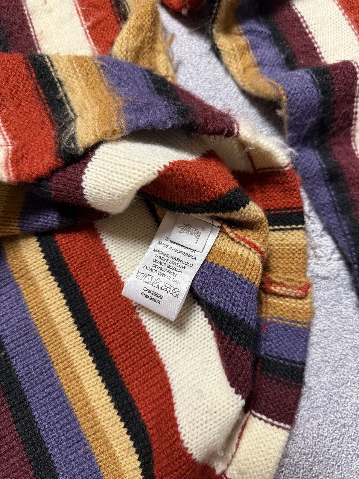 Stussy Stussy Sweater Vertical Striped Size US XL / EU 56 / 4 - 7 Thumbnail