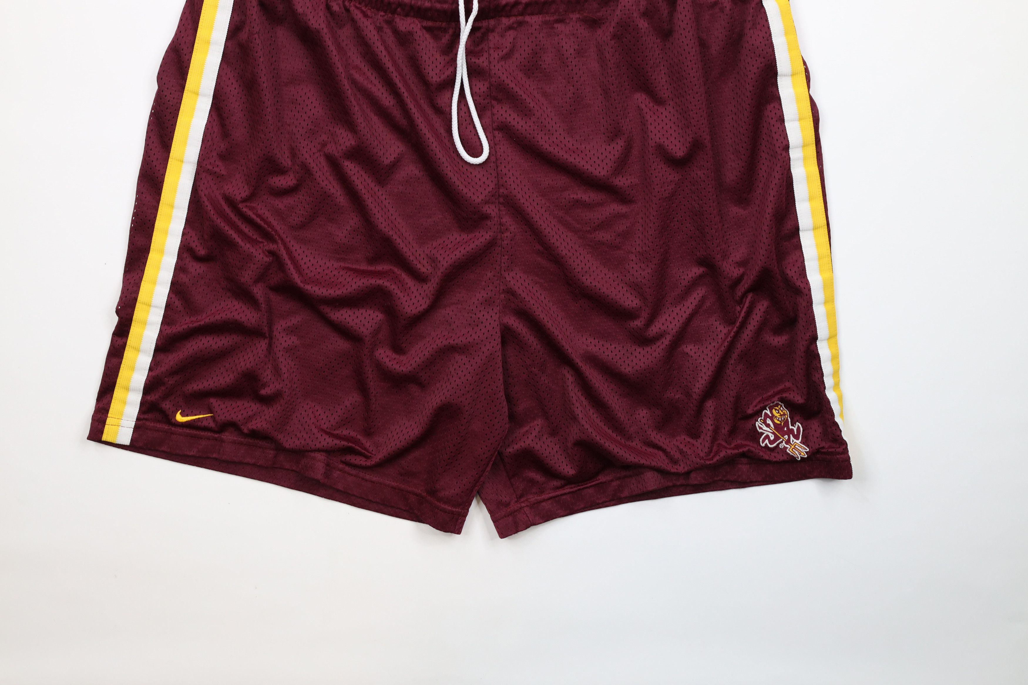 Nike × Vintage Vintage Nike Swoosh Arizona State University Mesh Shorts Size US 36 / EU 52 - 3 Thumbnail