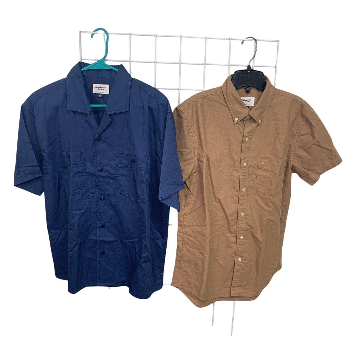 2 New American Eagle Mens Medium Button Down Shirts