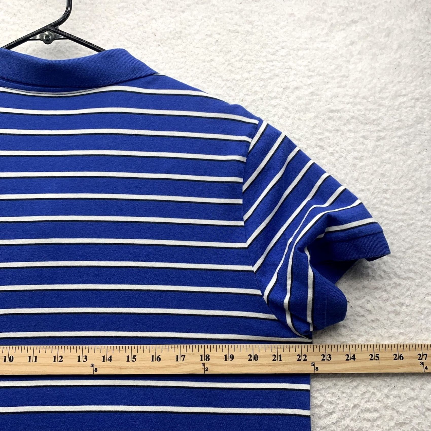 Nike Nike Polo Shirt Mens XL Blue White Striped Golf Sports Preppy Casual Size US XL / EU 56 / 4 - 6 Thumbnail
