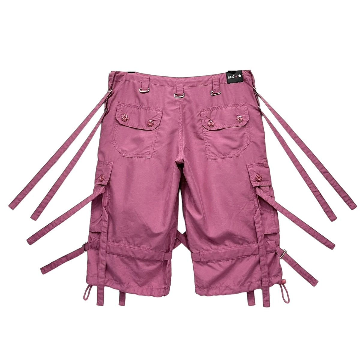 Japanese Brand 🔥ILLIG Multi-Bondage Poly-Parachute Street-Dance Cargo💥 Size US 31 - 6 Thumbnail
