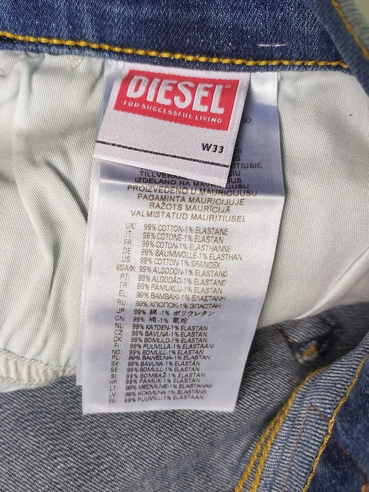 Diesel Diesel D-LUSTER L.32 MENS JEANS T/9961 Size US 33 - 8 Thumbnail