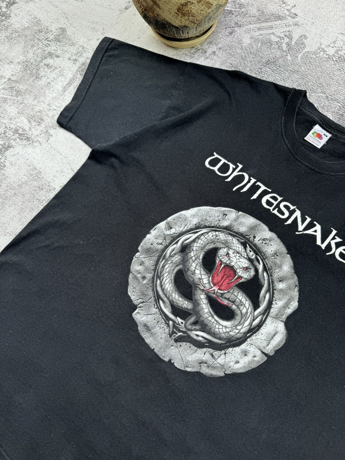 Band Tees Vintage 2004 Whitesnake Band Merch Cartoon T Shirt 90S-OOS Size US XL / EU 56 / 4 - 6 Thumbnail