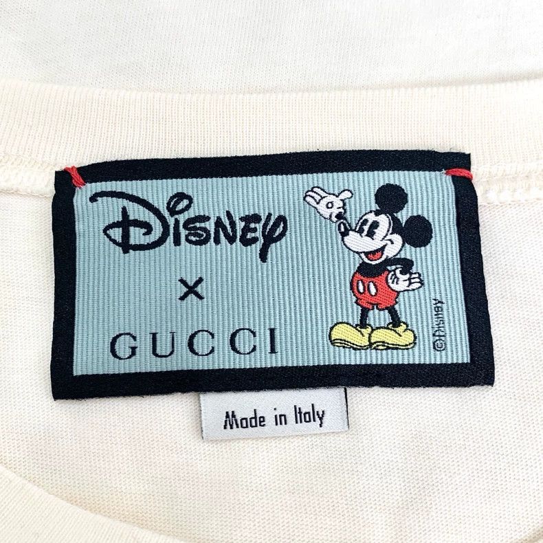 Gucci Gucci Diseney co-branded logo Mickey printed beige round-ne Size US XXS / EU 40 - 6 Thumbnail