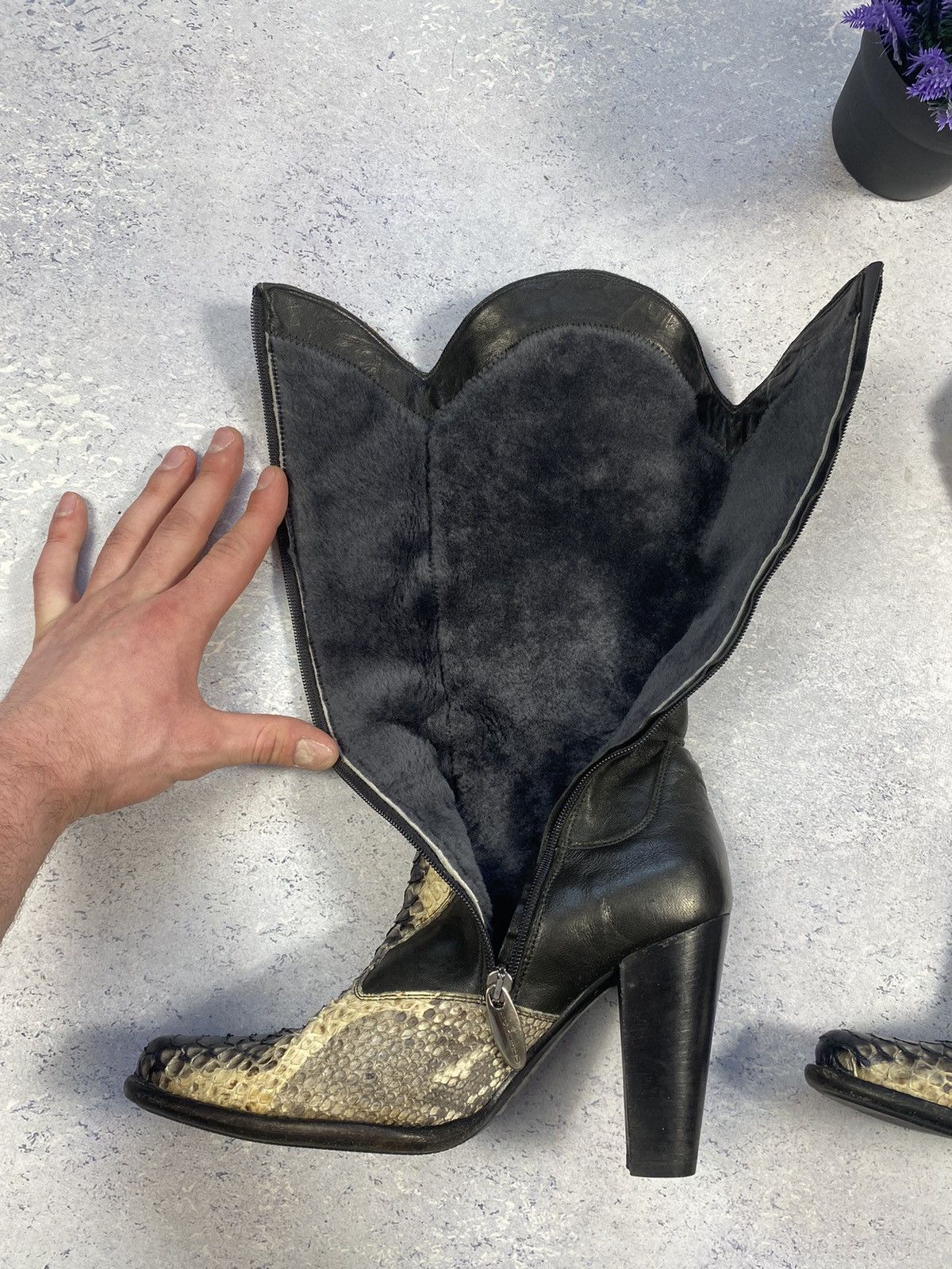 Leather Cowboy Loriblu Women Leather Boots in Cowboys Style Size 39 Size US 9 / IT 39 - 14 Thumbnail