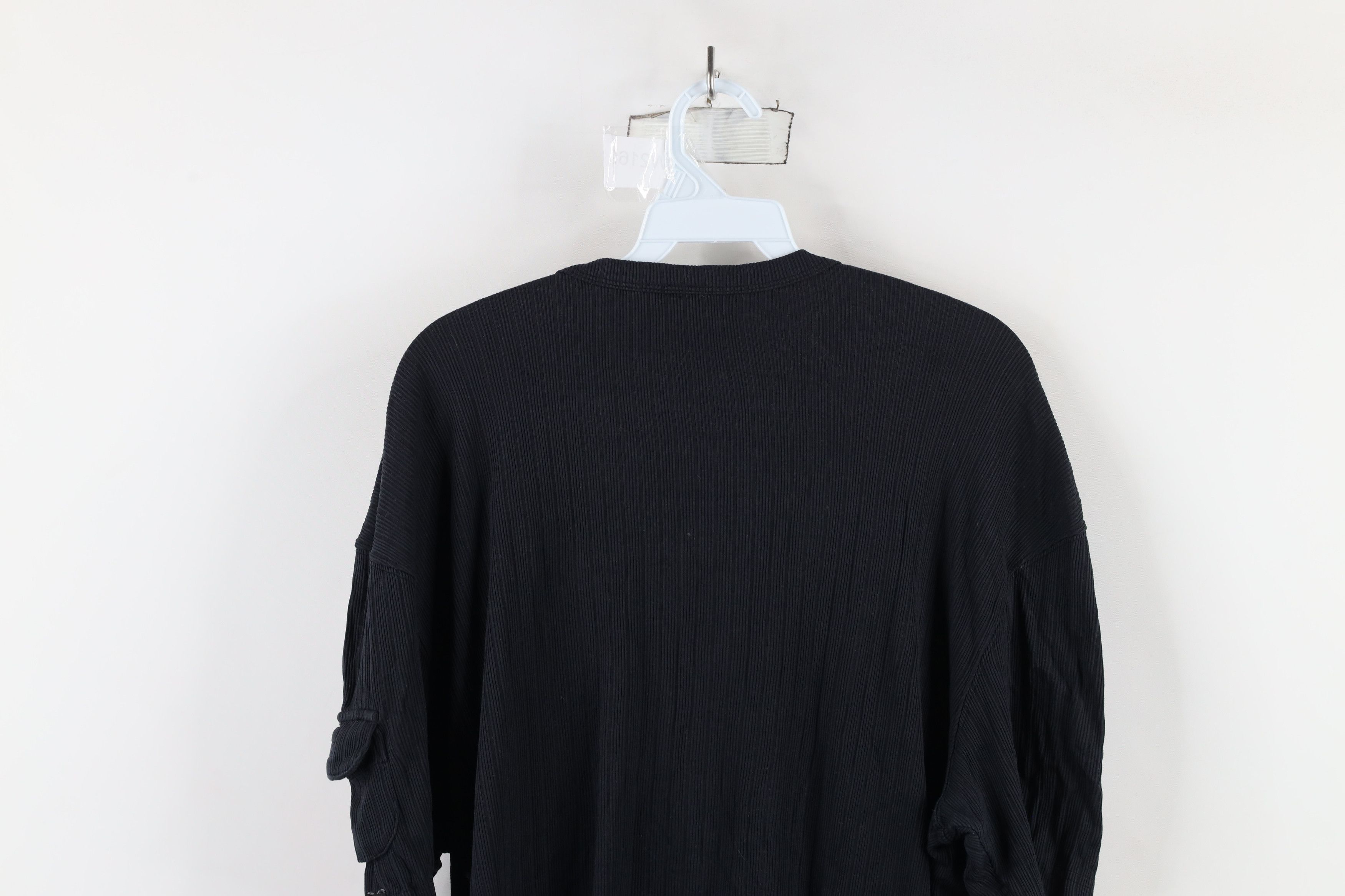 Guess × Vintage Vintage 90s Guess Spell Out Ribbed Knit Pocket T-Shirt Black Size US XL / EU 56 / 4 - 13 Thumbnail
