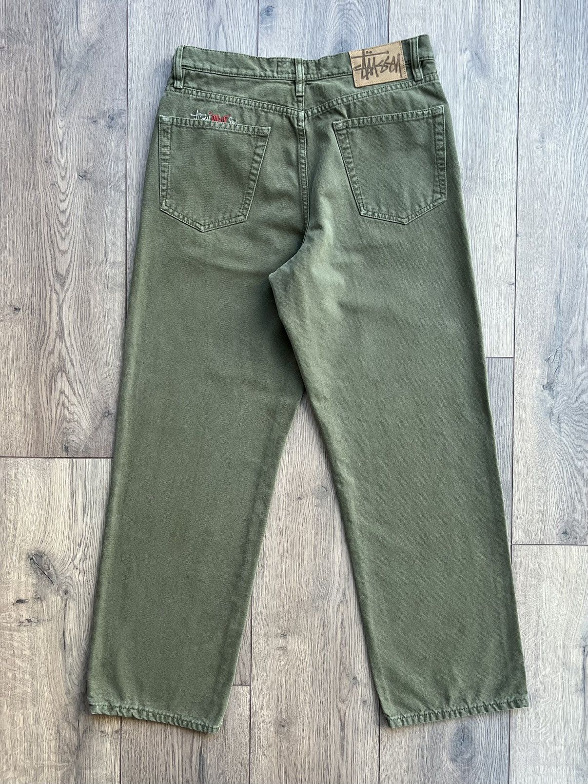 Stussy Stussy Big Ol Jean Olive Green 28 Size US 28 / EU 44 - 2 Thumbnail