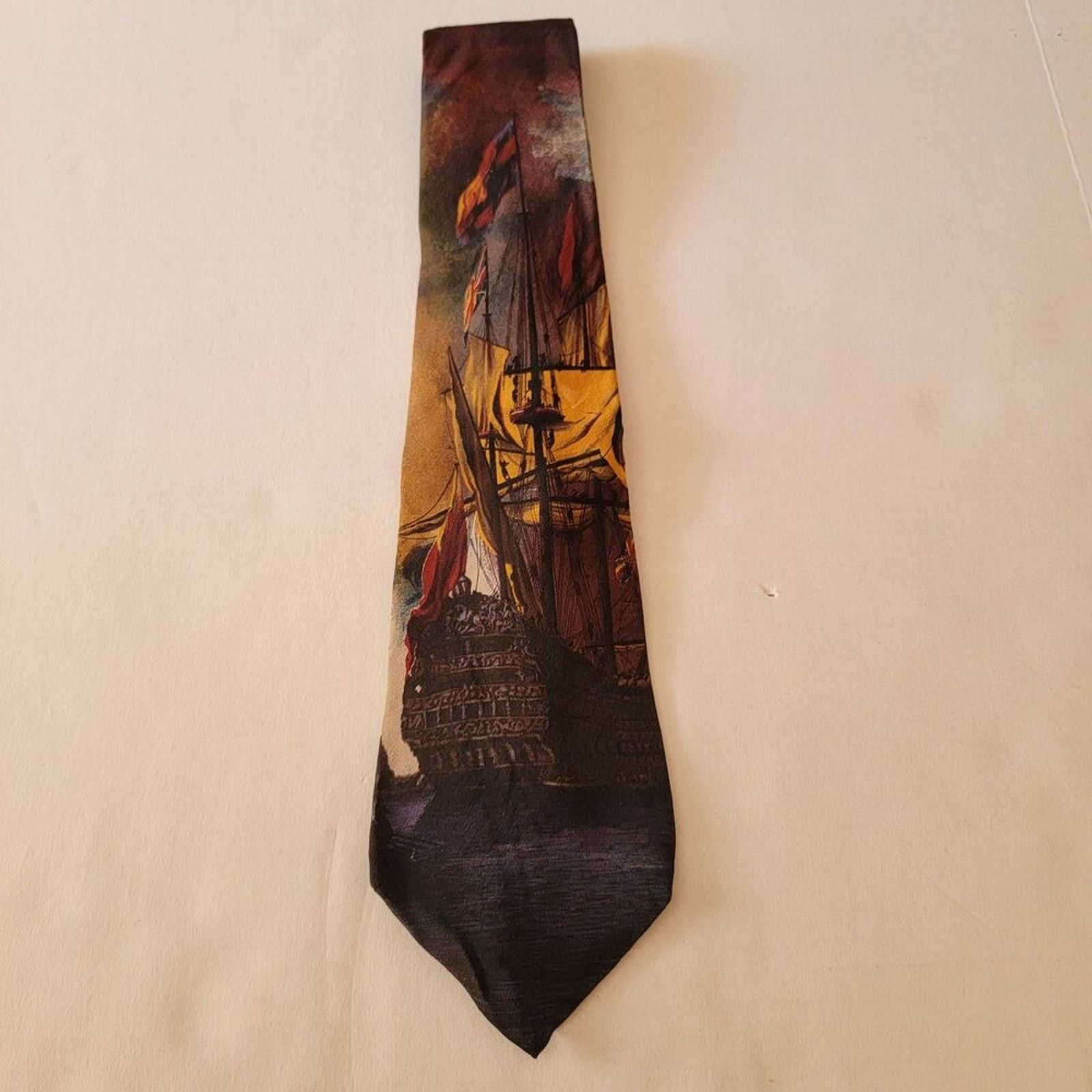 Other Bill Robinson Tie British Ship of the Line Classic -All Silk Size ONE SIZE - 2 Thumbnail