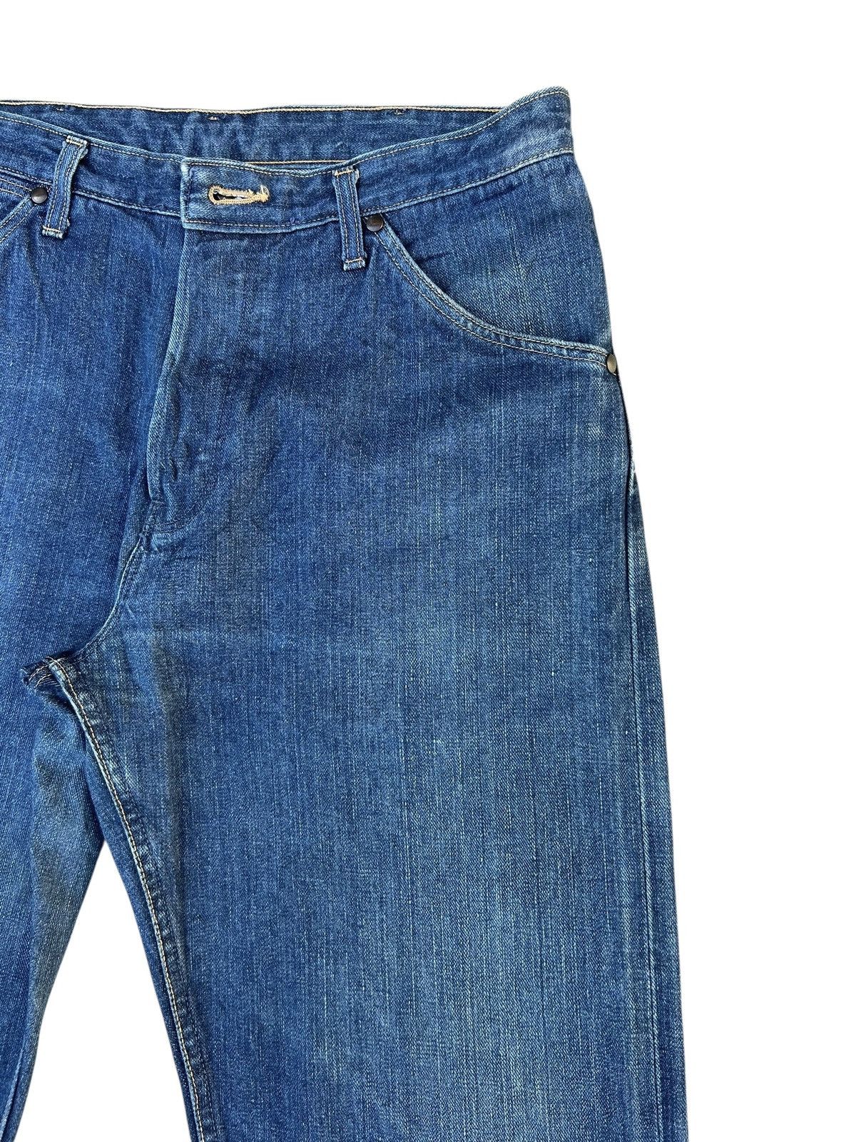 Wrangler Vintage 90s Wrangler Blue Bell Mud Denim Selvedge Jeans Size US 35 - 11 Thumbnail